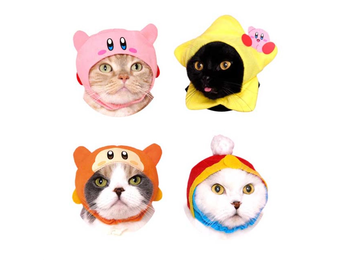 星のカービィとコラボした「かわいい かわいい ねこのかぶりもの」1個