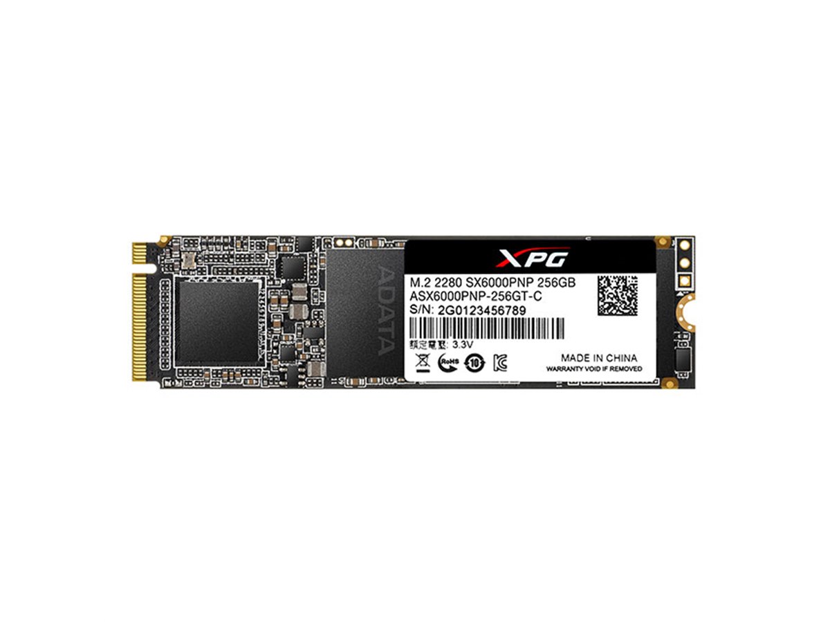 ADATA、薄型設計を採用したM.2 SSD「XPG SX6000 Pro」の256GBモデル
