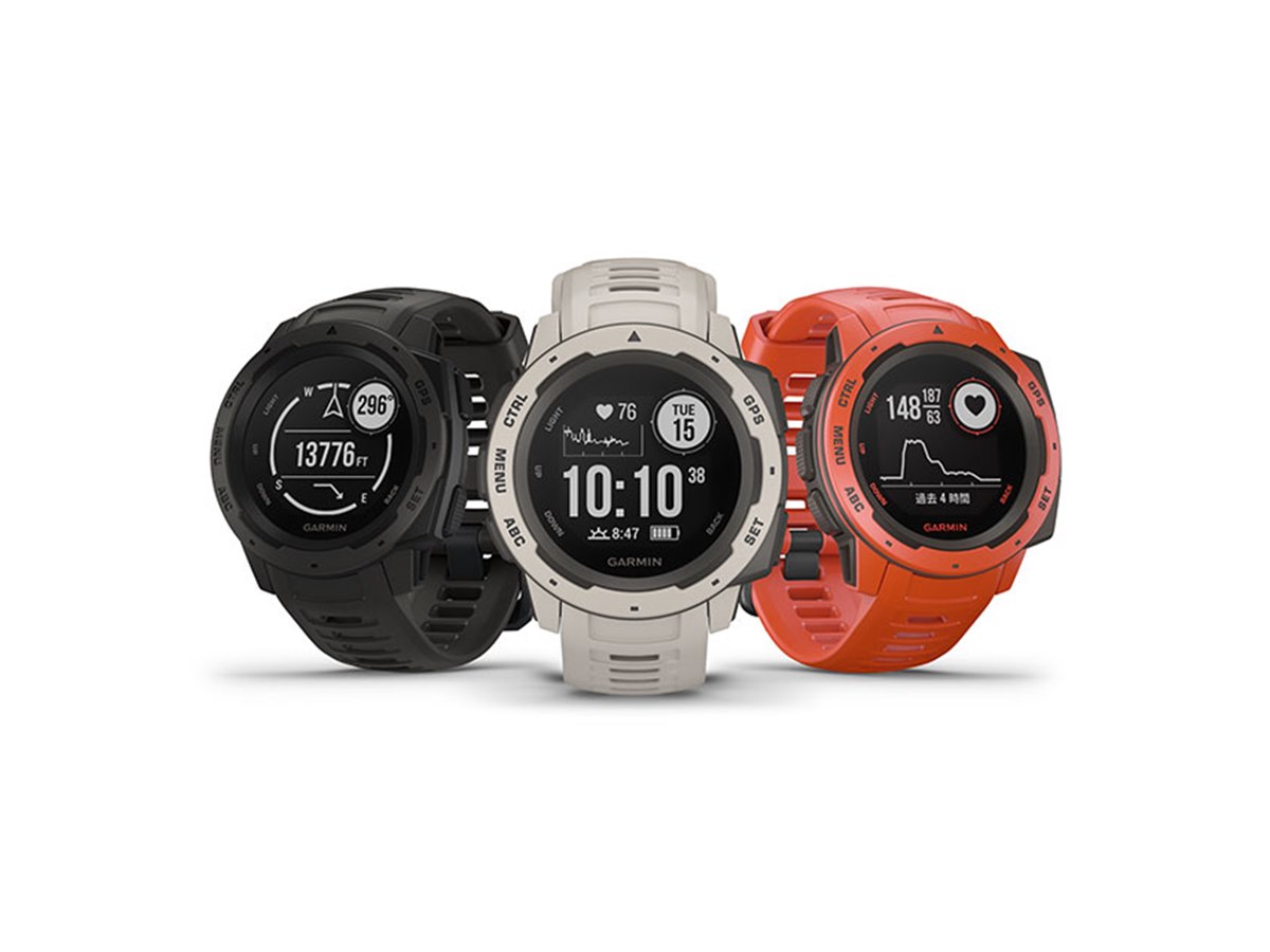 Garmin タフネスGPSアウトドアウォッチ　25までこの価格 ガーミン、スマホと連携するタフネスGPSウォッチ「Instinct」 - 価格.com