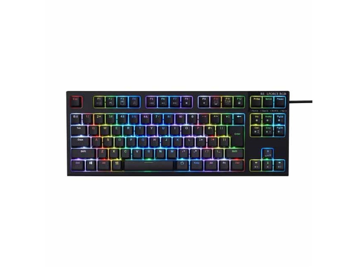 東プレ、PCゲーマー向けキーボード「REALFORCE RGB TKL」を12月発売