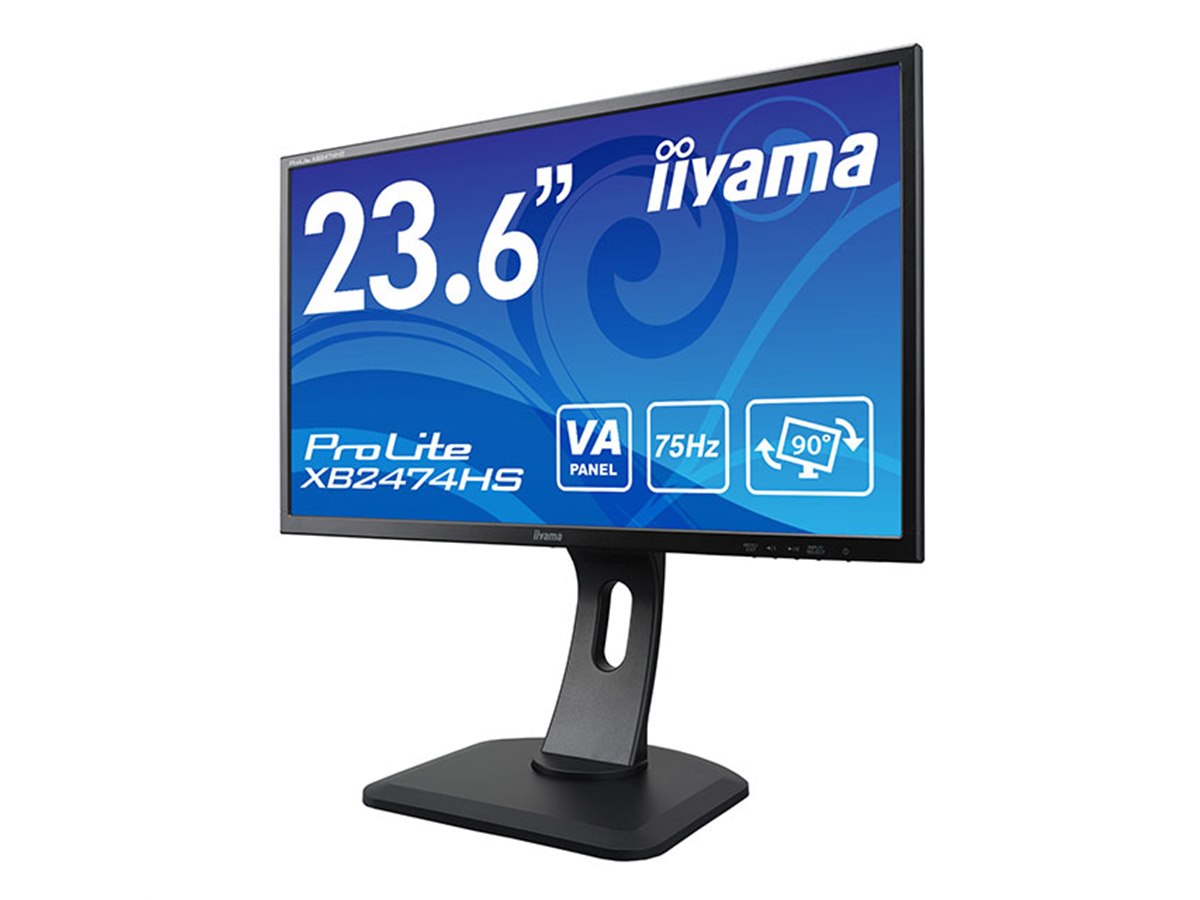 iiyama、VAパネルを採用した23.6型液晶ディスプレイ「ProLite XB2474HS