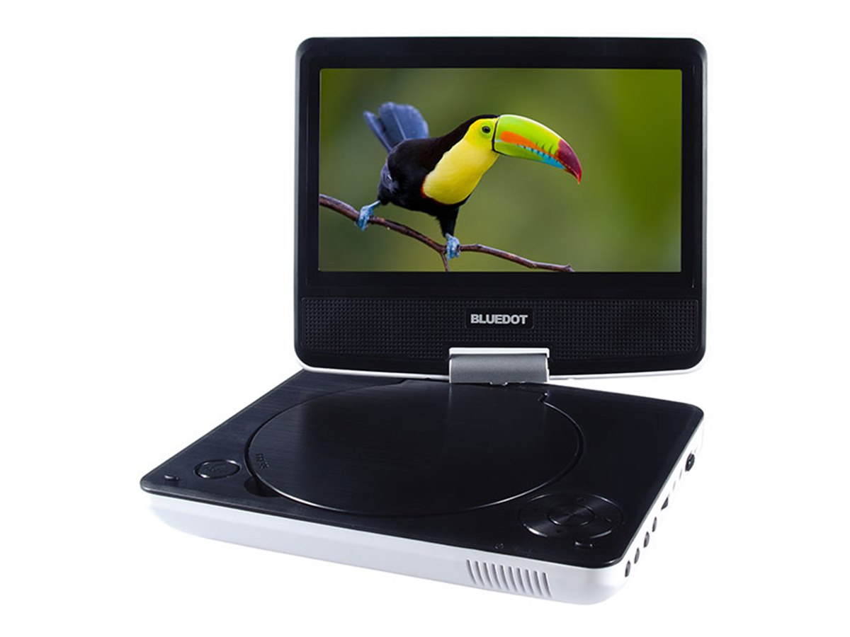 BLUEDOT、モバイルバッテリーが電源になる7型ポータブルDVD「BDP-1719W