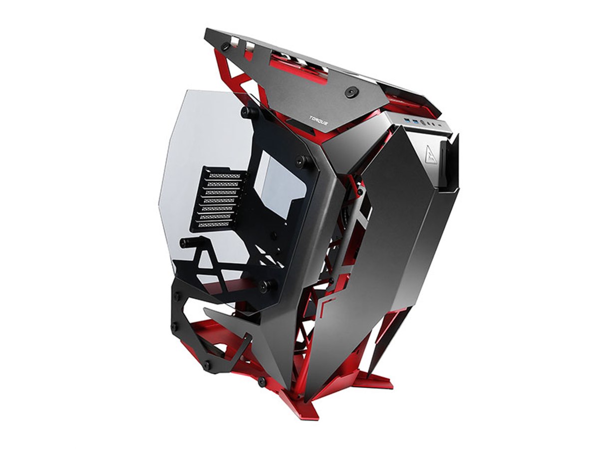 Antec、ガラスやアルミパネルを採用したオープンフレームPCケース