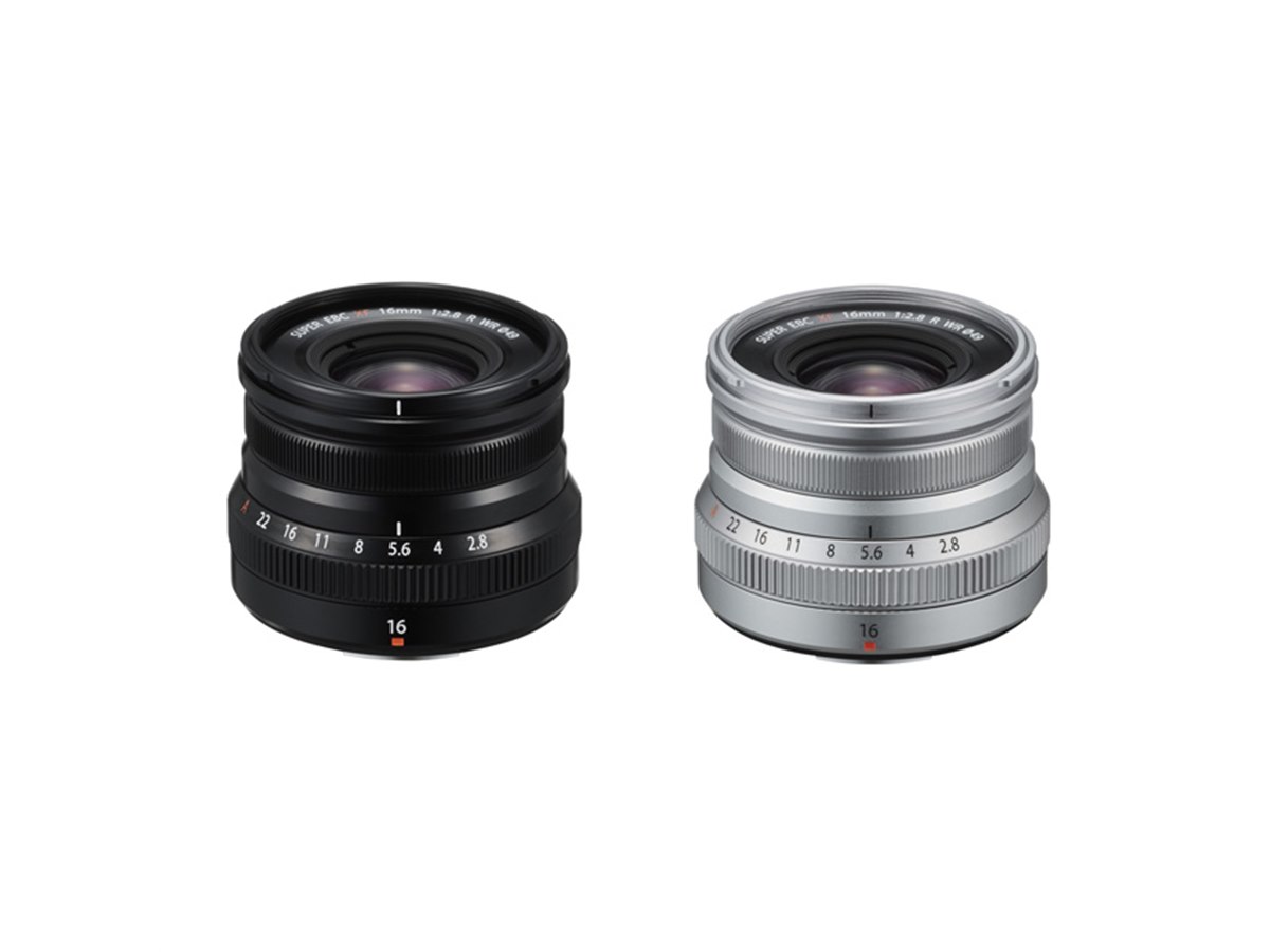 富士フイルム、重量155gの小型・軽量レンズ「XF16mmF2.8 R WR