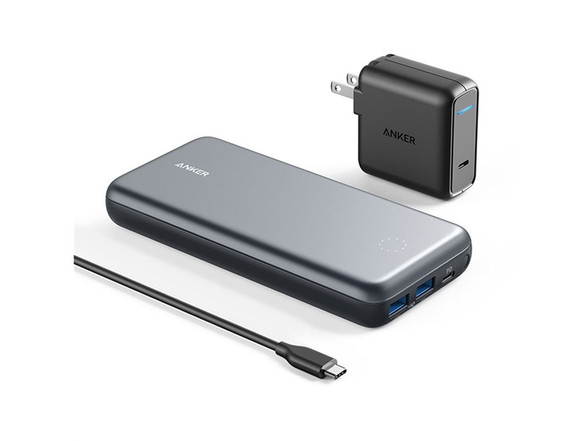 Anker、USBハブモードを搭載したUSB PD対応の19200mAhモバイル