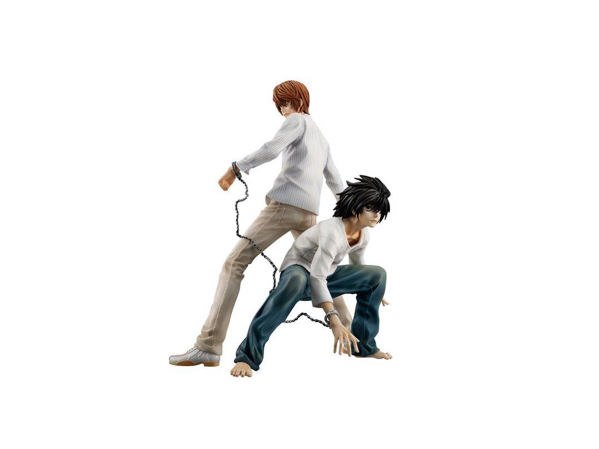 デスノート」ジャンプコミックス5巻の表紙を再現したフィギュアセット