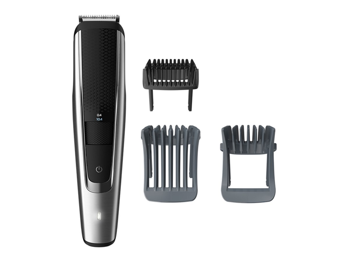 フィリップス ヘアーカッター ヒゲトリマー 5000シリーズ 充電 交流式 最小0.2mm幅 40段階設定丸洗い可 メタリックシルバー/ブラ フィリップス ヘアーカッター ヒゲトリマー 5000シリーズ 充電 交流式