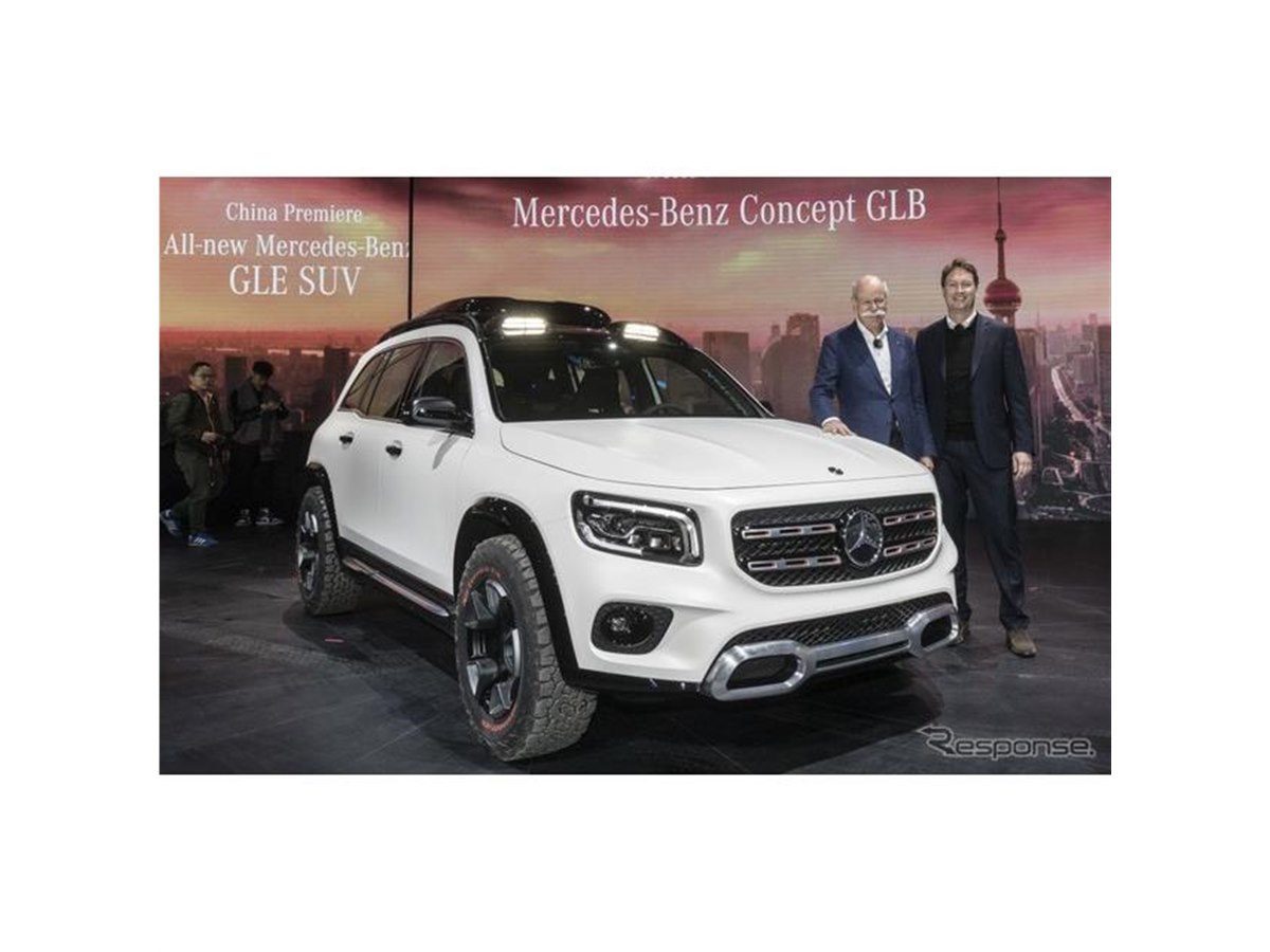 メルセデスベンツの新SUV『GLB』、3列で7名乗車が可能…上海モーター
