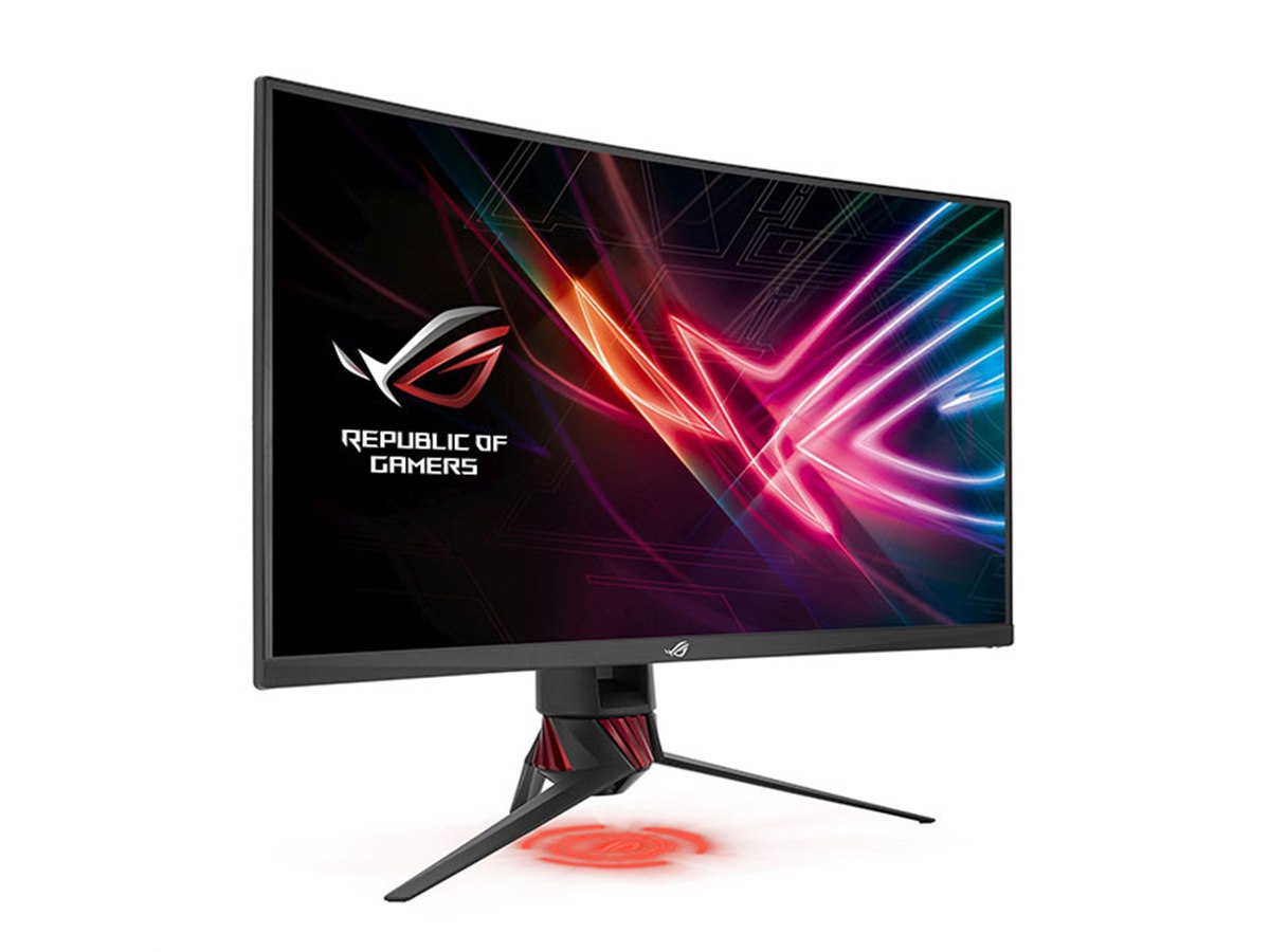 ASUS 31.5型 ゲーミングモニター ASUS、31.5型曲面ゲーミング液晶ディスプレイ「ROG STRIX XG32VQR