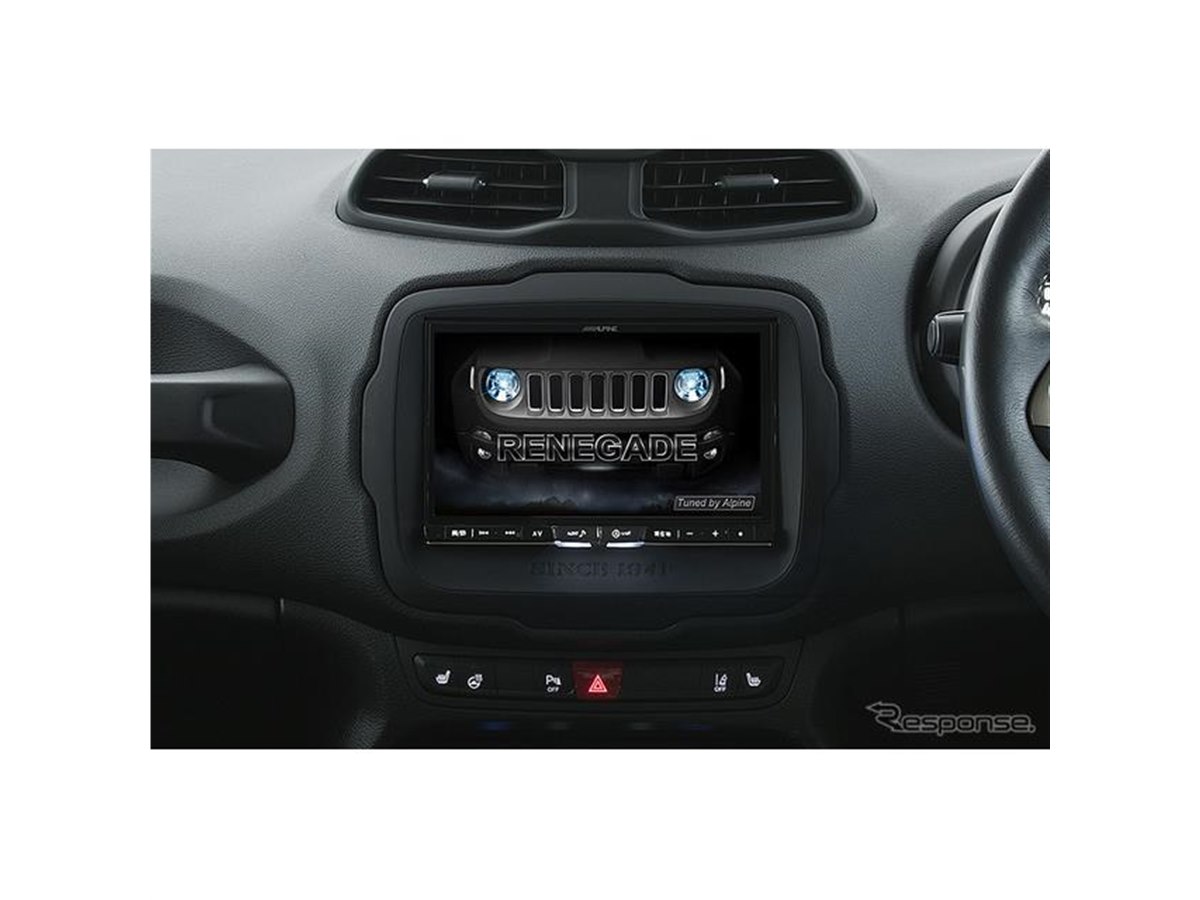 アルパイン ビッグX、輸入車にも対応 ジープ レネゲード専用モデル発売