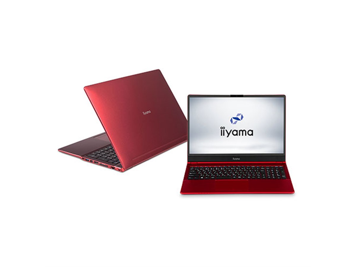 iiyama、1.66kgの15.6型ノートパソコンにレッドとホワイトを追加 - 価格.com