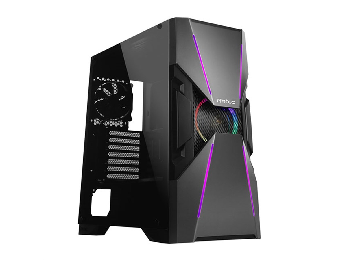 Antec、フルスクリーン設計の強化ガラスサイドパネルを採用したPC