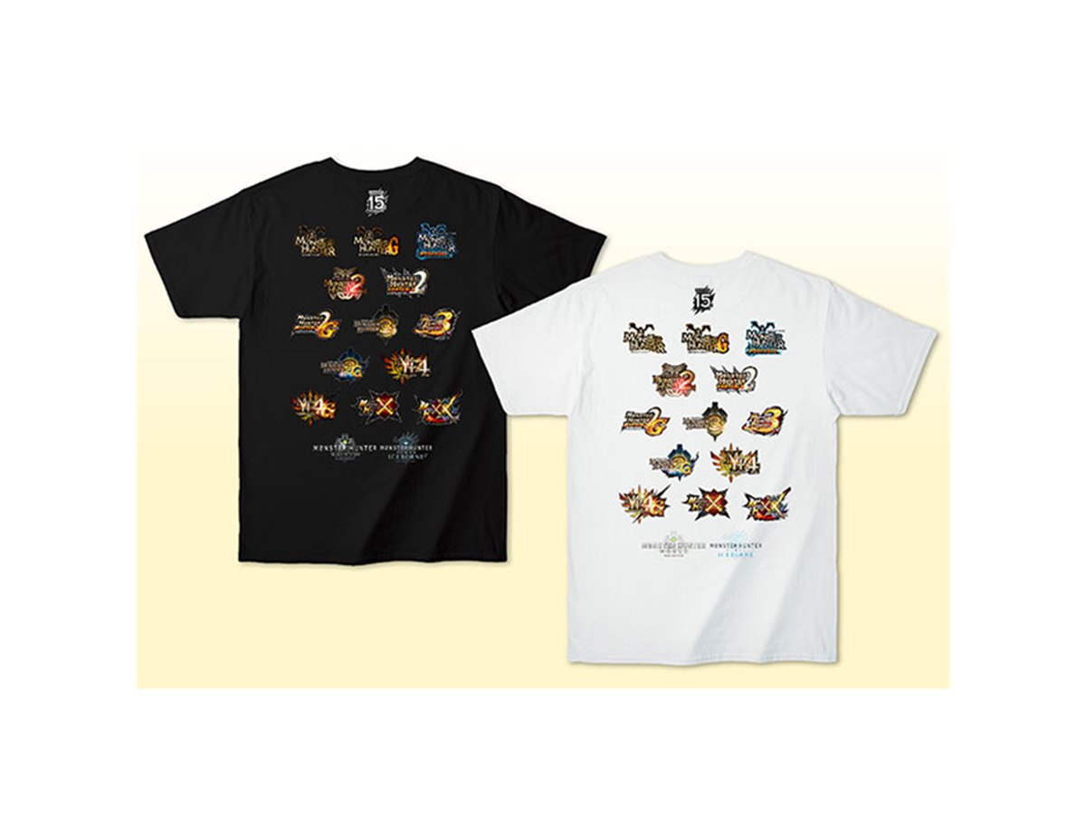 カプコン、「モンスターハンター15th Tシャツ 歴代タイトル」を6/27