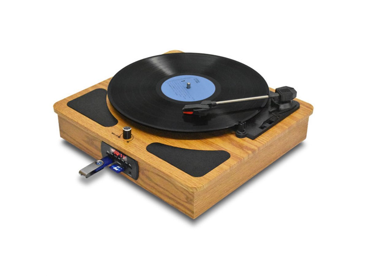 Hammacher Schlemmer レコードプレイヤー クマザキエイム、デジタル録音が可能なレコードプレーヤー「TRM-109W