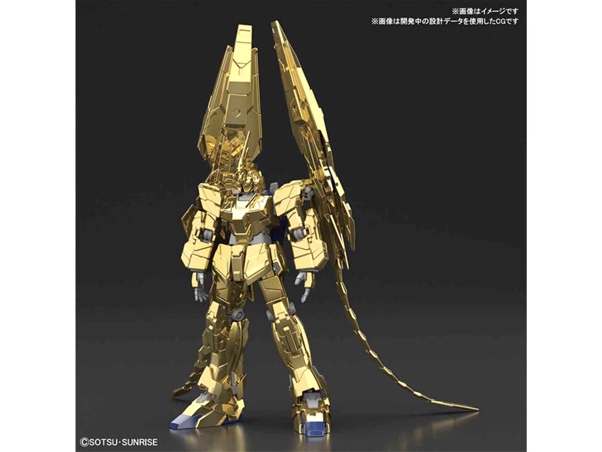 メッキ仕様のガンプラ「フェネクス ユニコーンモード ナラティブVer