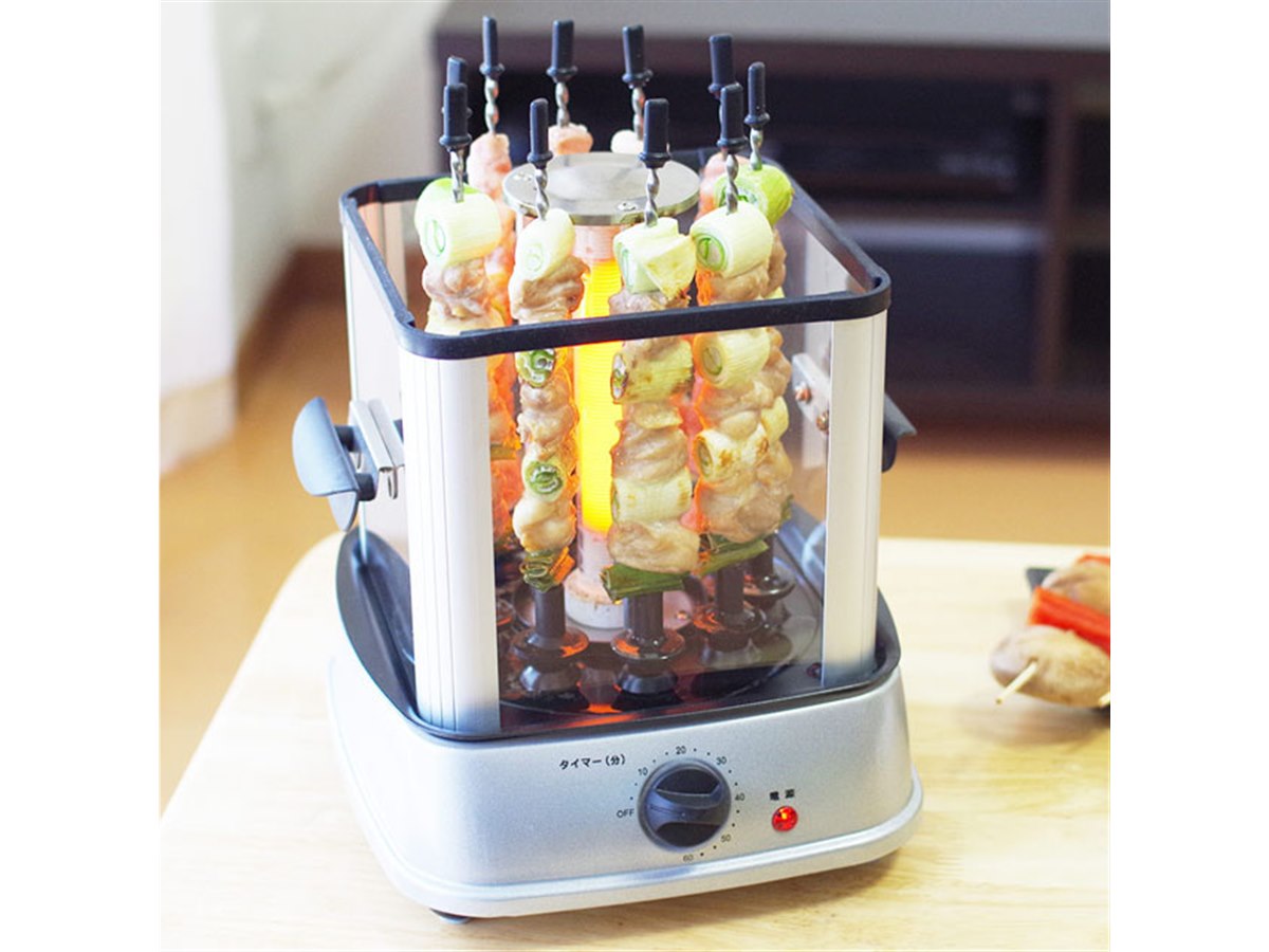 新品・未使用 ＊ 自家製焼き鳥メーカー 自動で回る卓上無煙焼き鳥器「自家製焼き鳥メーカー2」 | 【公式