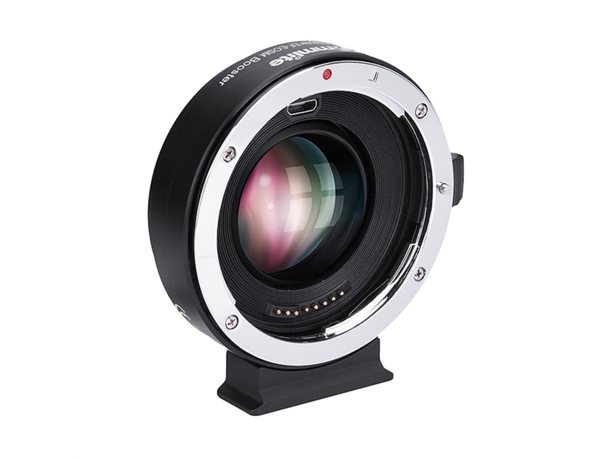 Commlite、EF→EF-M変換のフォーカルレデューサー搭載型電子
