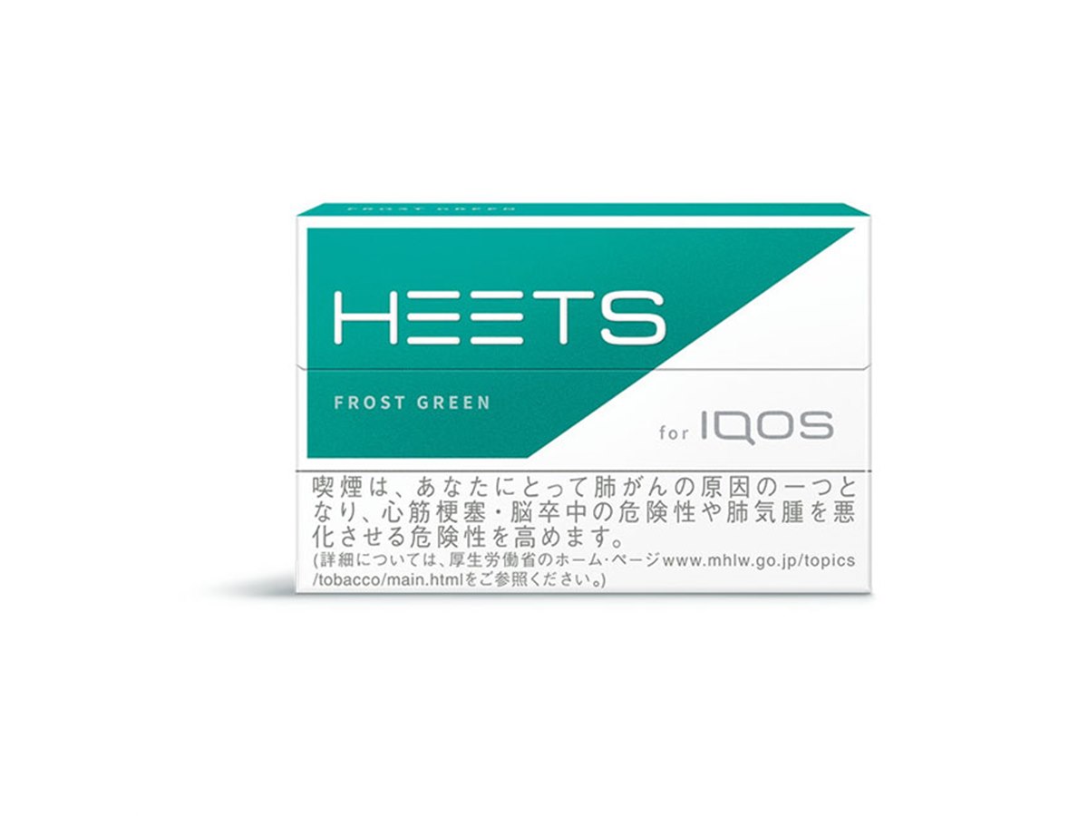 IQOS用タバコスティック「ヒーツ」、フロスト・グリーンとクール