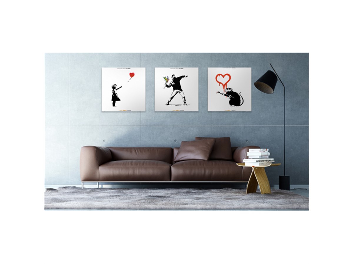 バンクシーアートワーカースピーカー　Bluetooth アートパネル Bluetooth スピーカー Banksy バンクシー 004