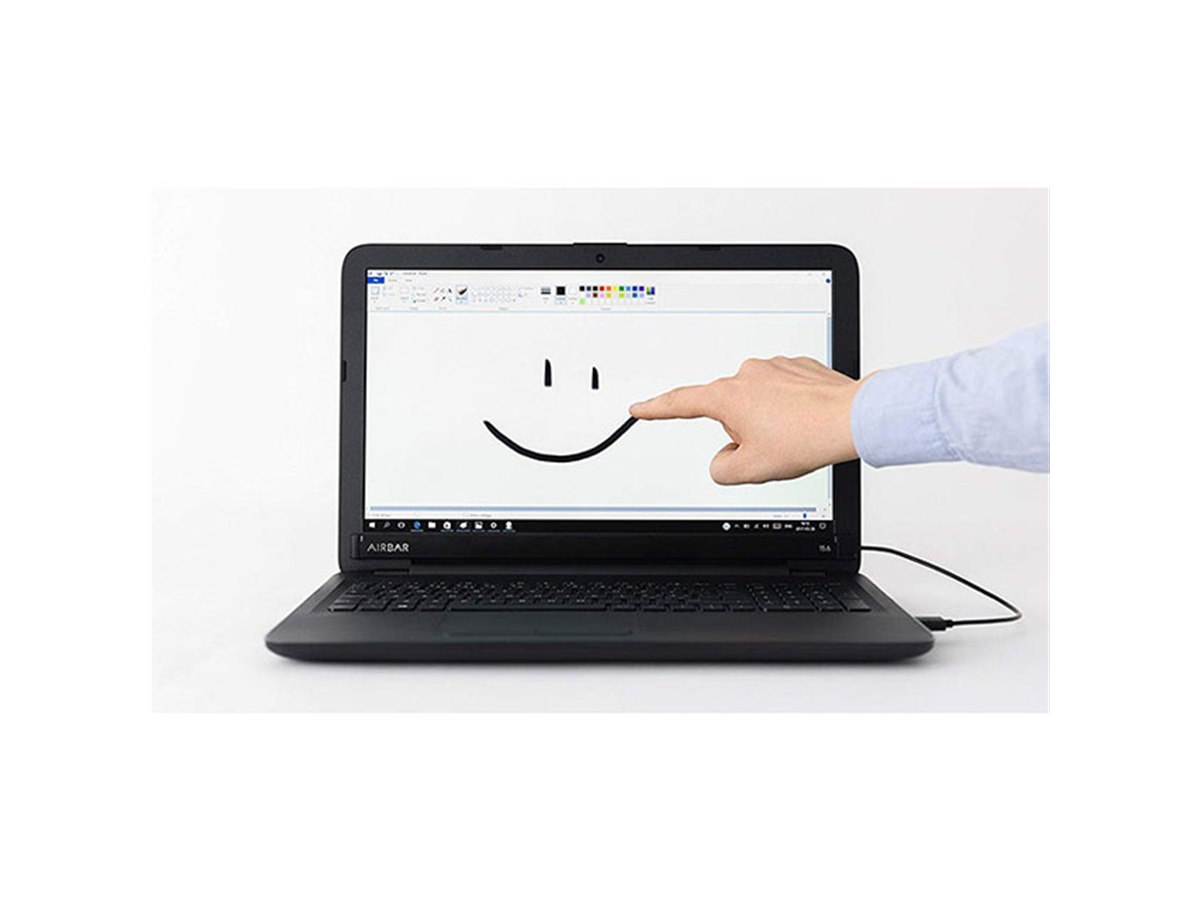 タッチ非対応のノートPCを“タッチ操作可能”にするデバイス「AirBar