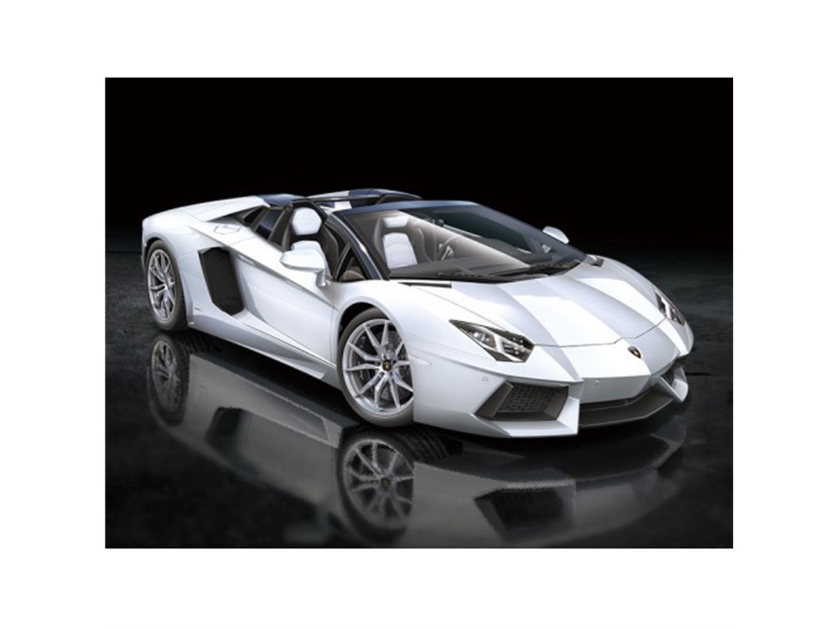アオシマ 1/24 ランボルギーニ アヴェンタドール LP700-4 ロードスタ AOSHIMA、V12エンジンも再現した「アヴェンタドール LP700-4