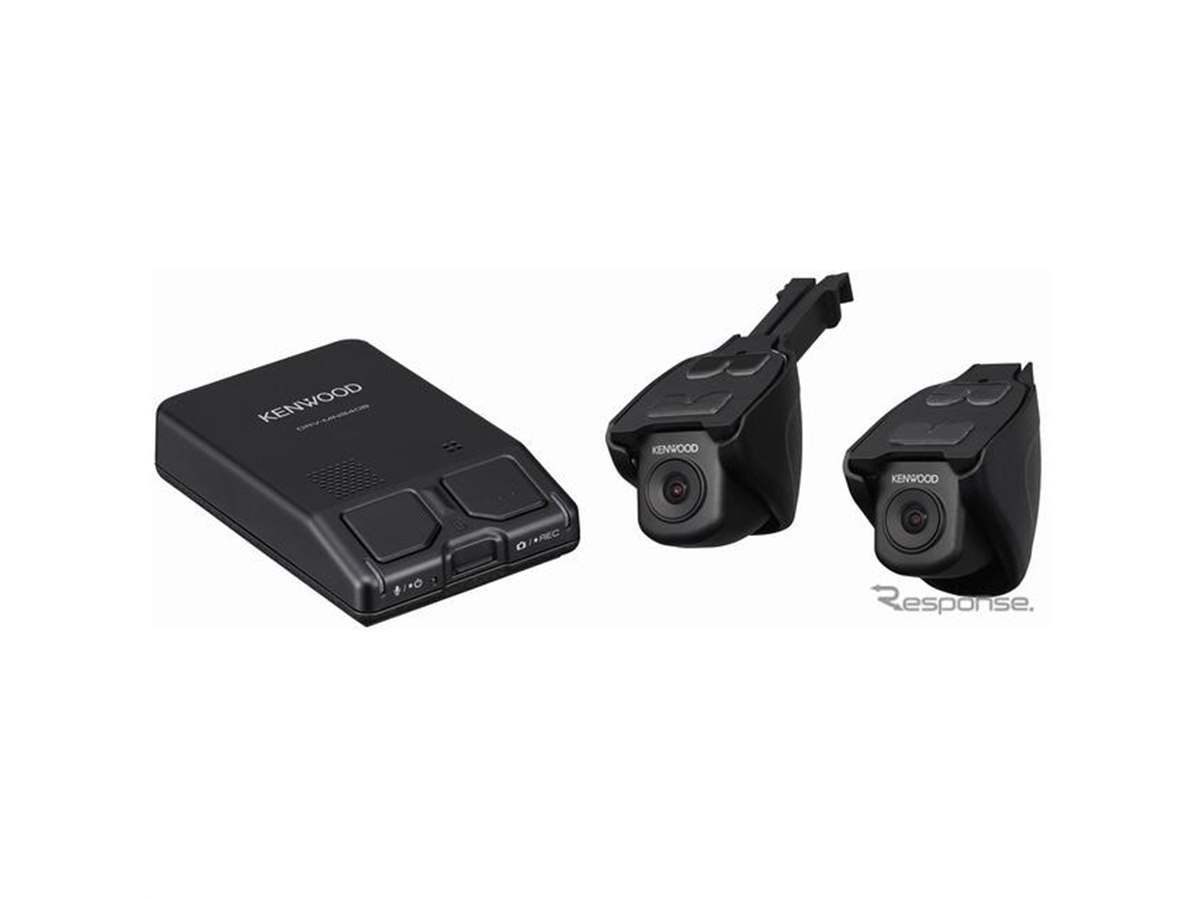 ケンウッド、彩速ナビ連携型2カメラドラレコ発売へ 2020年モデルに対応