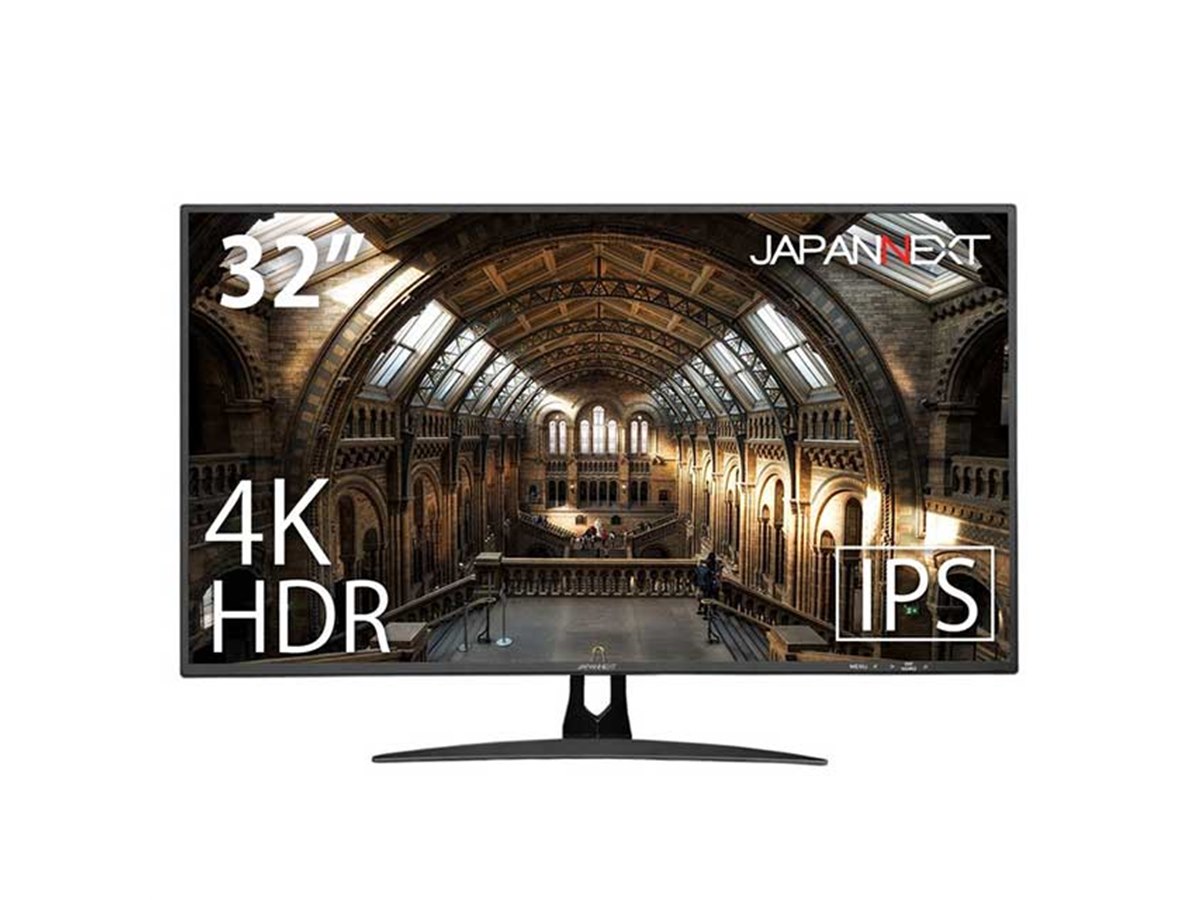 JAPANNEXT JN-IPS320CUHDR 32インチ 4K モニター JN-IPS320CUHDR HDR対応 4K 32″ IPS 液晶モニター FreeSync/G