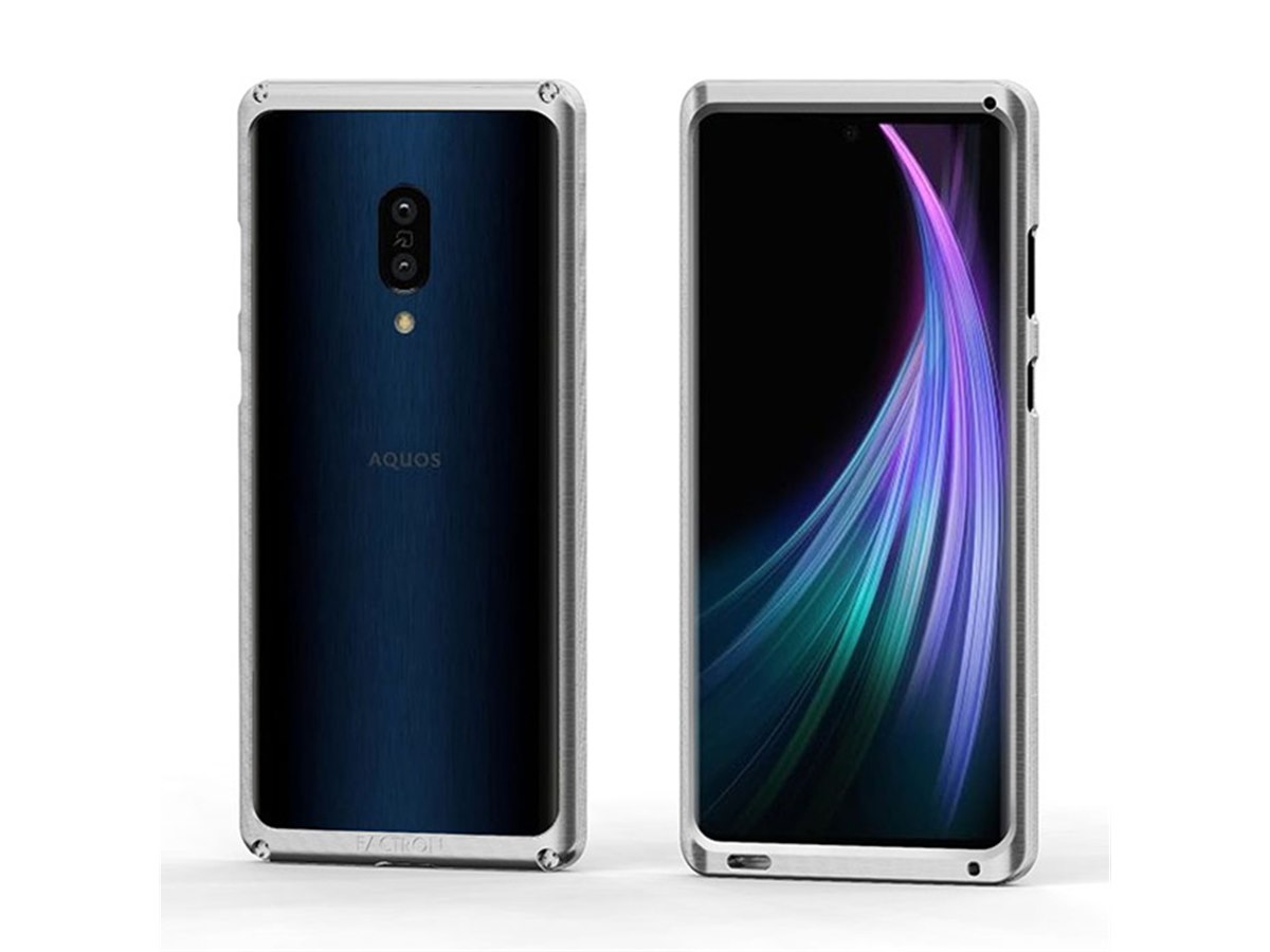 AQUOS zero2 超ジュラルミンバンパー シャイニーレッド FACTRON FACTRON、ジュラルミン削り出しの「AQUOS zero2」用メタル