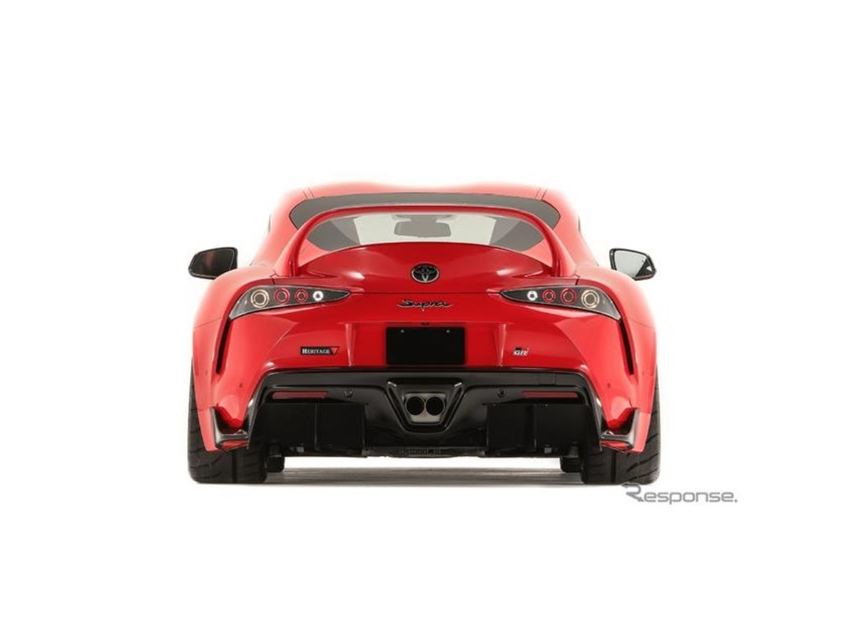 トヨタ スープラ 新型をカスタム、リアウイングは先代「80」への敬意