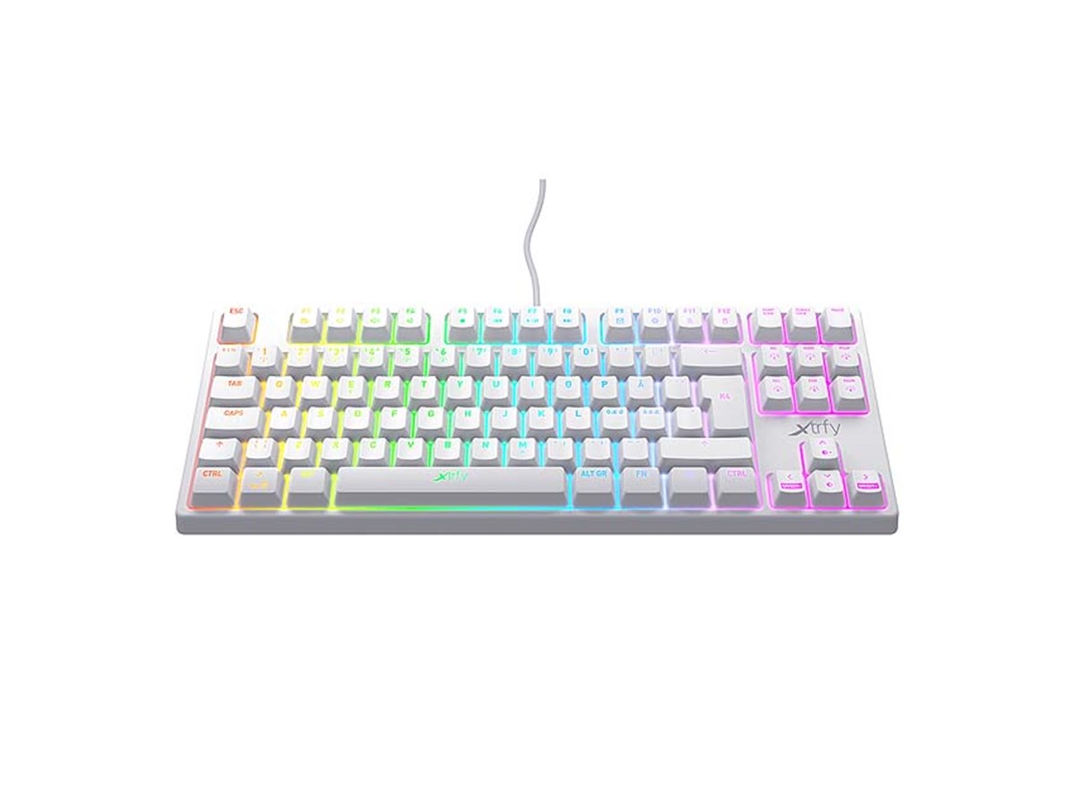 Xtrfy、「K4テンキーレスキーボード」に新色ホワイトとレトロを追加 