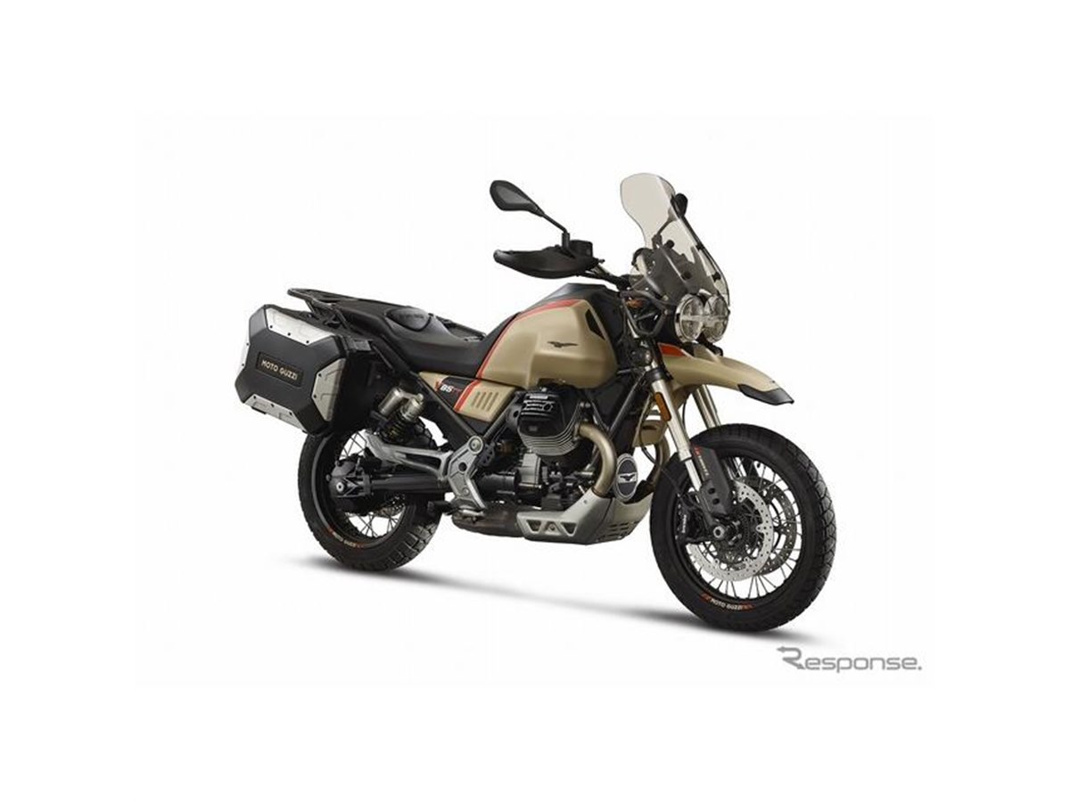 モトグッツィ、パニアケース＆大型スクリーン装備の『V85TT