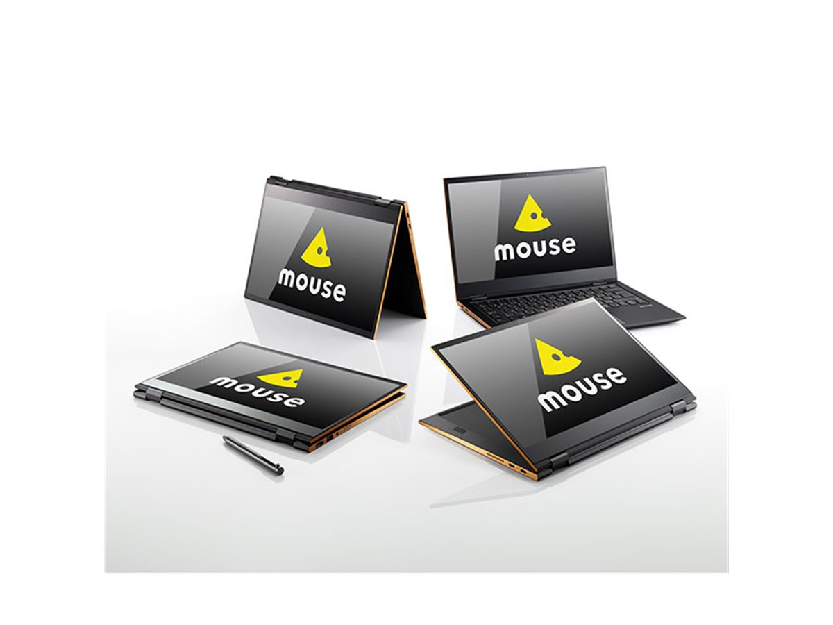 mouse、厚さ16.8mm、15時間駆動する14型コンバーチブルPC「mouse U4