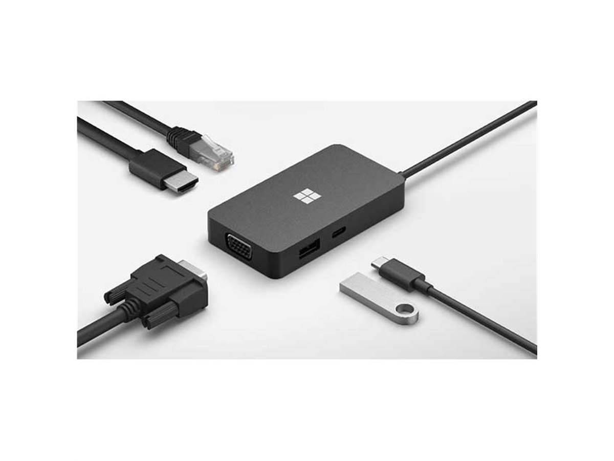 Microsoft USB-C トラベル ハブ マイクロソフト、USB Type-C接続の「Microsoft USB-C トラベル ハブ