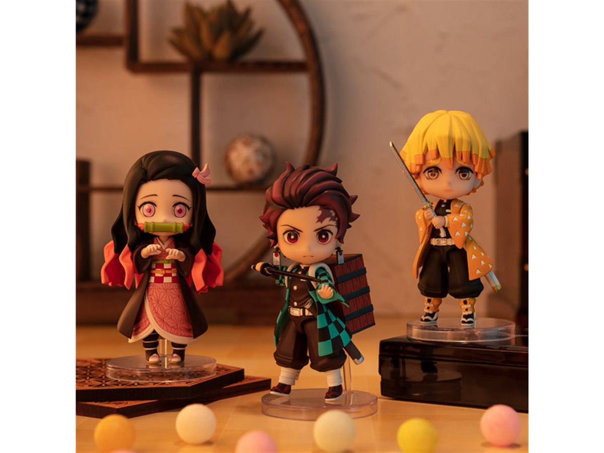 鬼滅の刃」炭治郎・禰豆子・善逸が約90mmフィギュアに、瞳に光沢