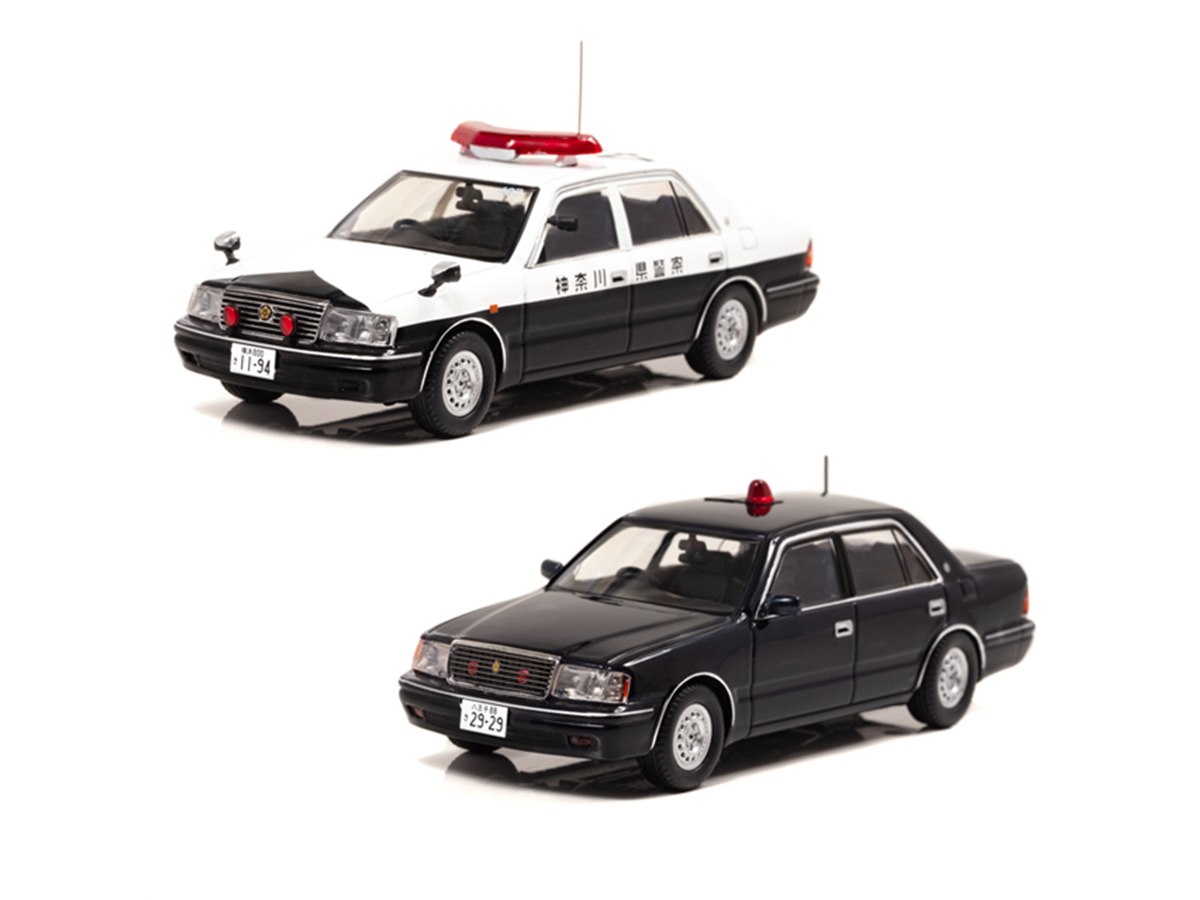 トヨタ「15系クラウン」パトカー2種が1/43スケール模型で登場