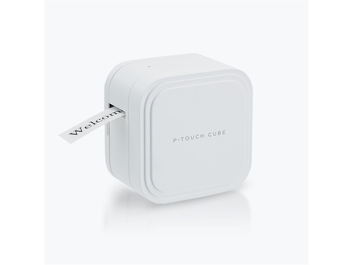 brother - ブラザー　P-TOCH CUBE ラベルプリンター【ホワイト】 ブラザー、スマホアプリでラベル作成できる「P-TOUCH CUBE」に