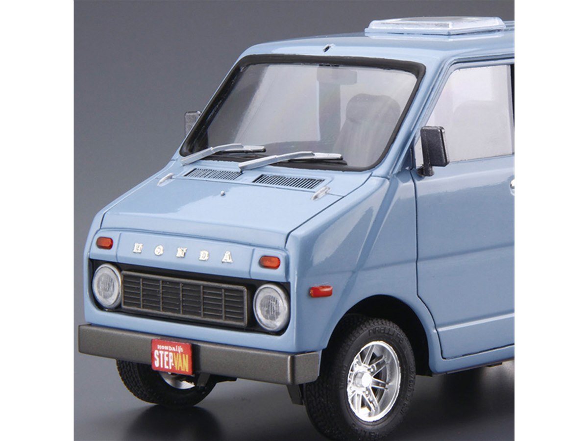 1/20 ステップバン　カスタム　ジオラマ　旧車　クリアケース付　アオシマ Amazon.co.jp: アオシマ 1/20 ホンダ VA ライフ ステップバン