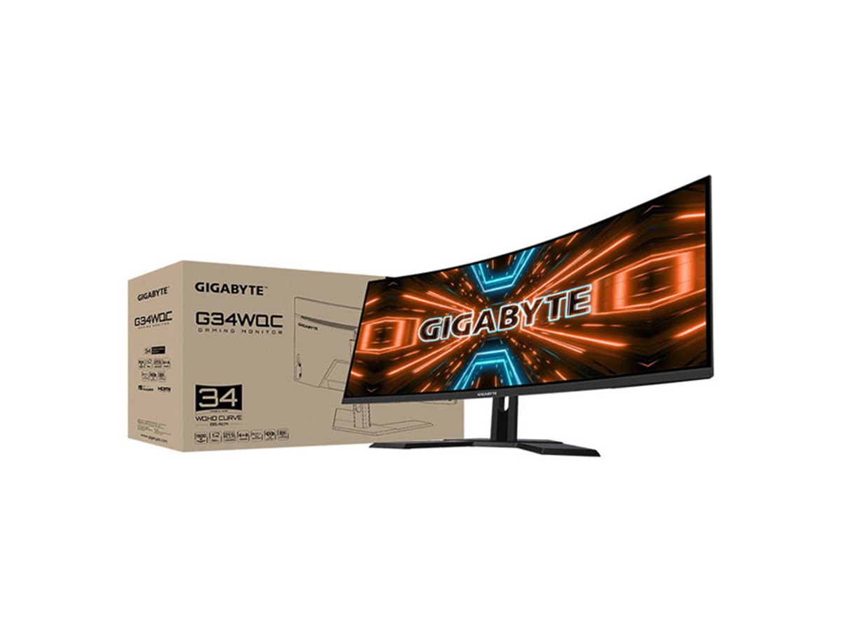GIGABYTE、34型曲面液晶や27型液晶などゲーミングディスプレイ2種