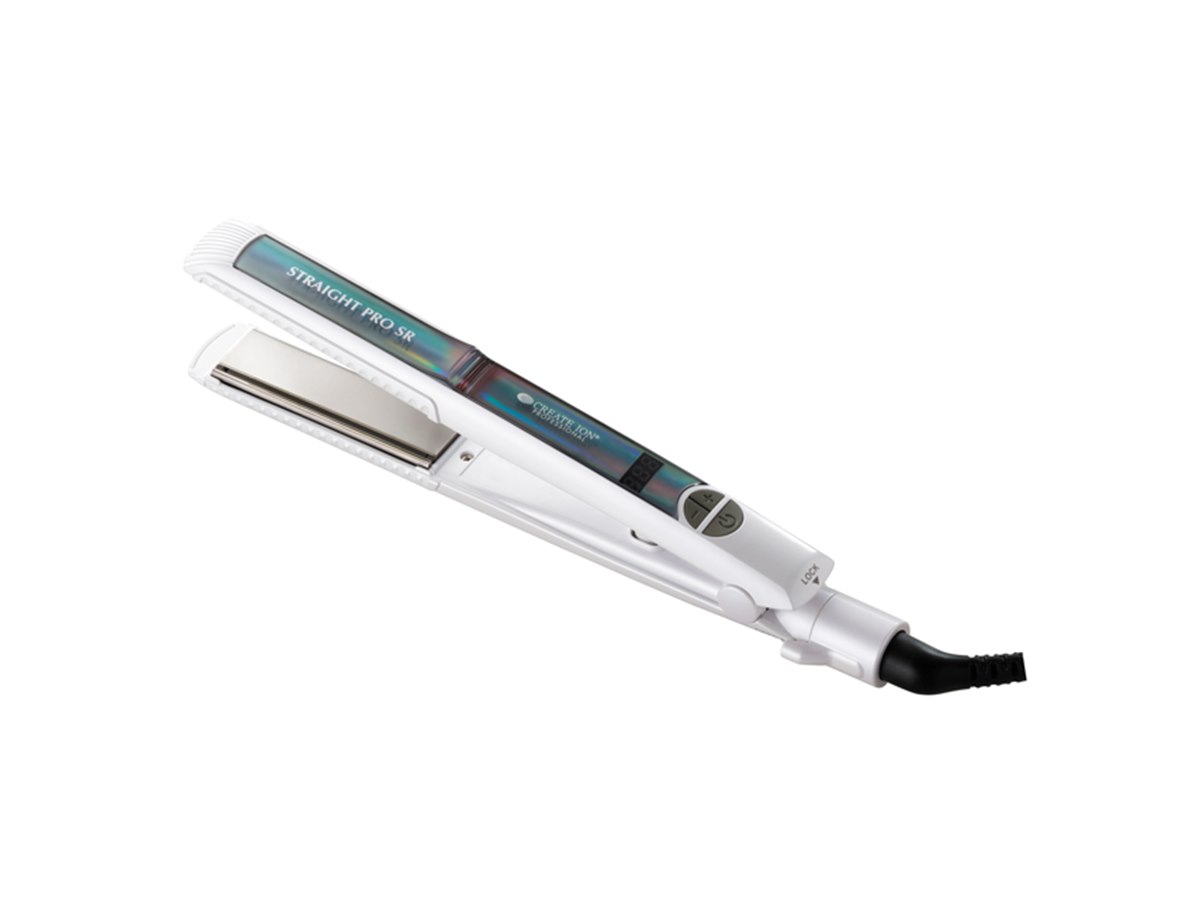 ヘアアイロン LENZ SR クレイツ、Wイオン特殊加工を施したヘアアイロン「ストレートプロ SR