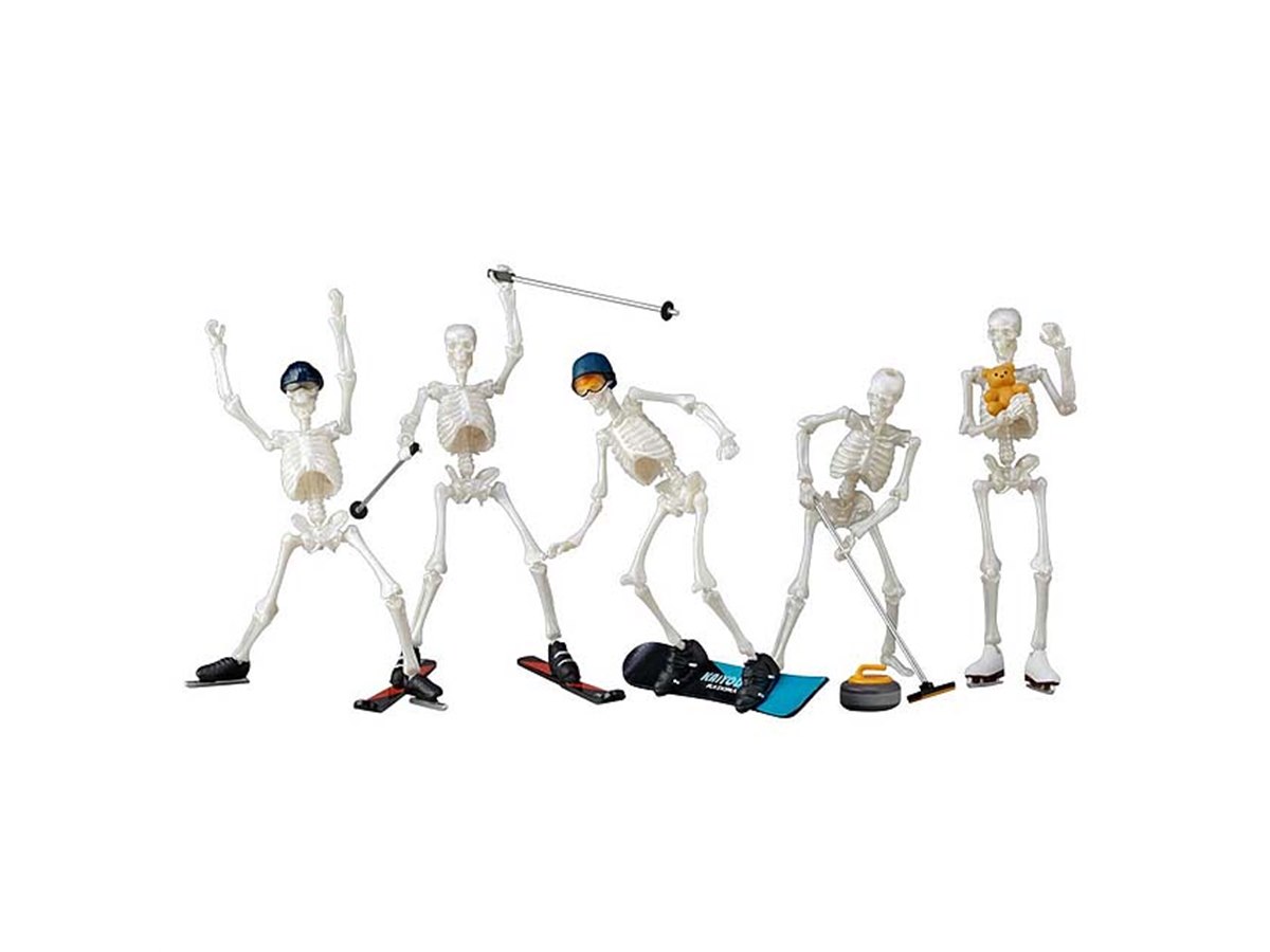 海洋堂、可動式アクションスカル「miniQ ドクロマンプラス