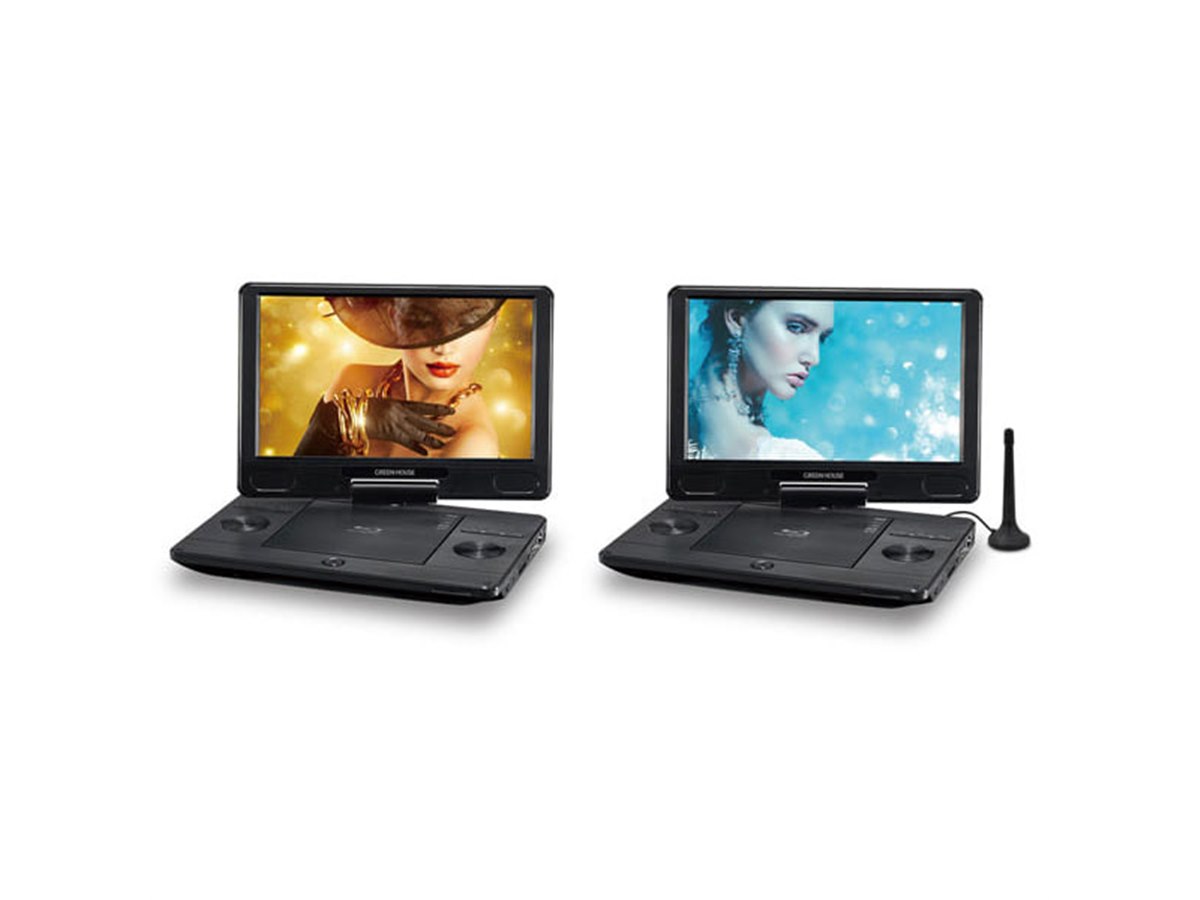 グリーンハウス、11.6型ワイド液晶搭載のポータブルBDプレーヤー