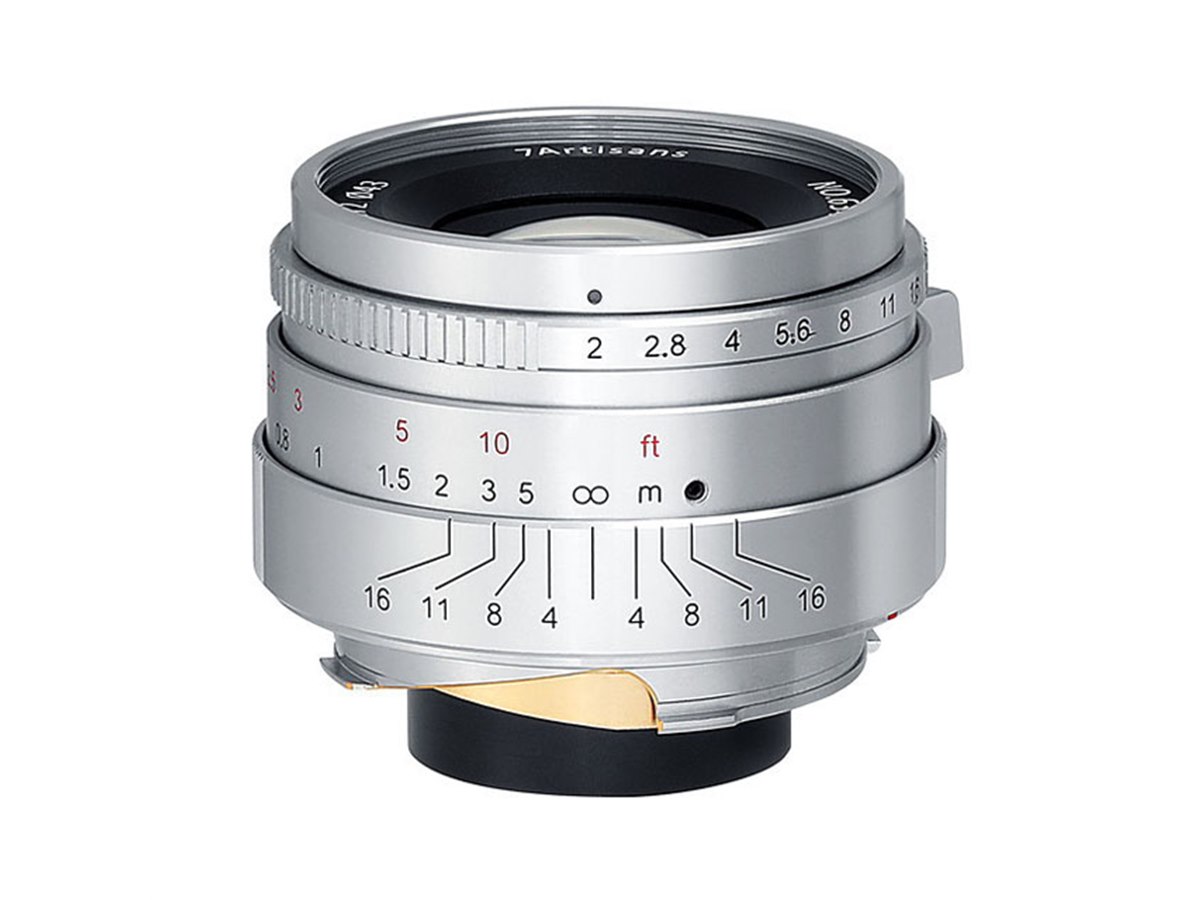 レンズ(単焦点) 7artisans 35mm F2 LimitedSilver 3520LMSS ライカM用レンズ「7Artisans 35mm F2」にクラシカルな雰囲気の