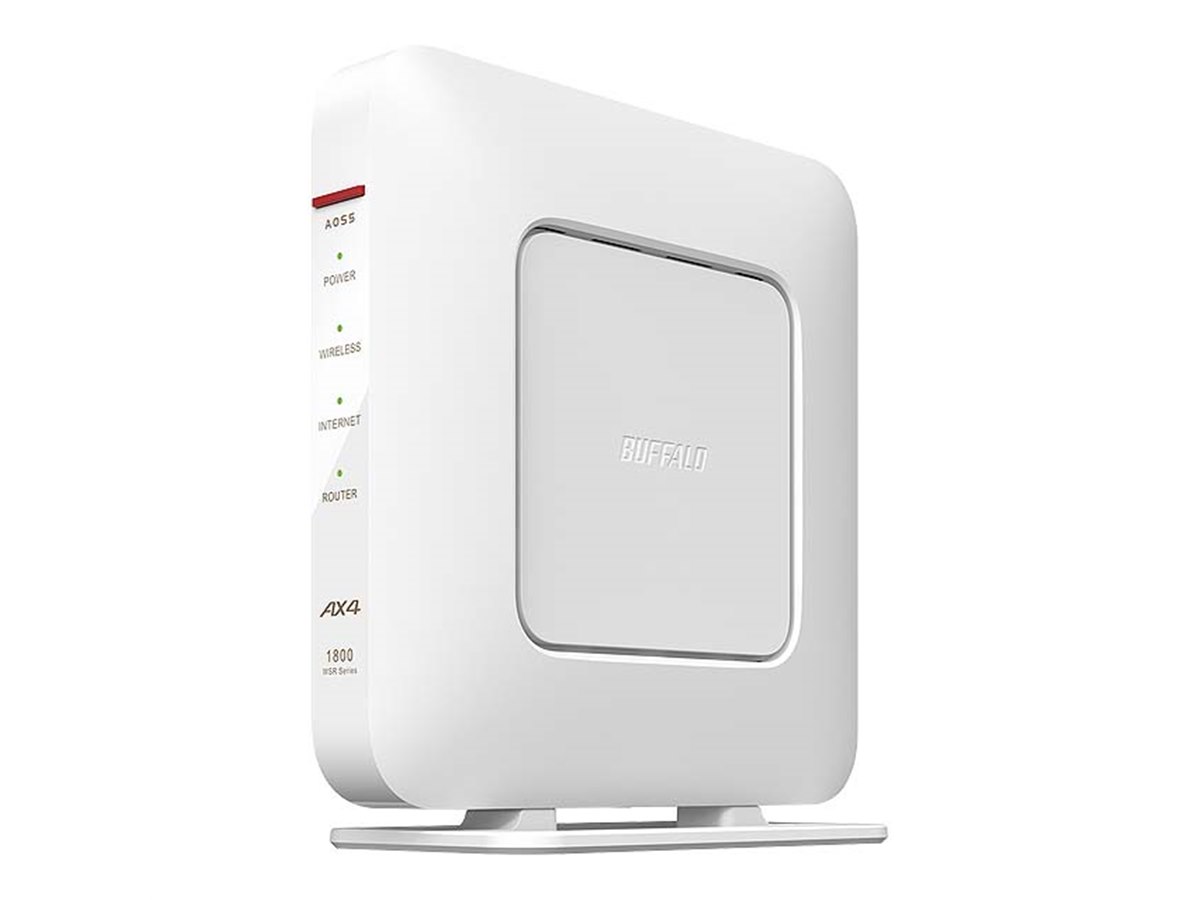 Windows8.1/10/11/MacOSX10.10以降ハード　バッファロー 無線LANルーター Wi-Fi 6対応 エントリーモデル AirStation (ブラック) [WSR-1800AX4S/DBK] WSR-1800AX4S-BK__0100.jpg?