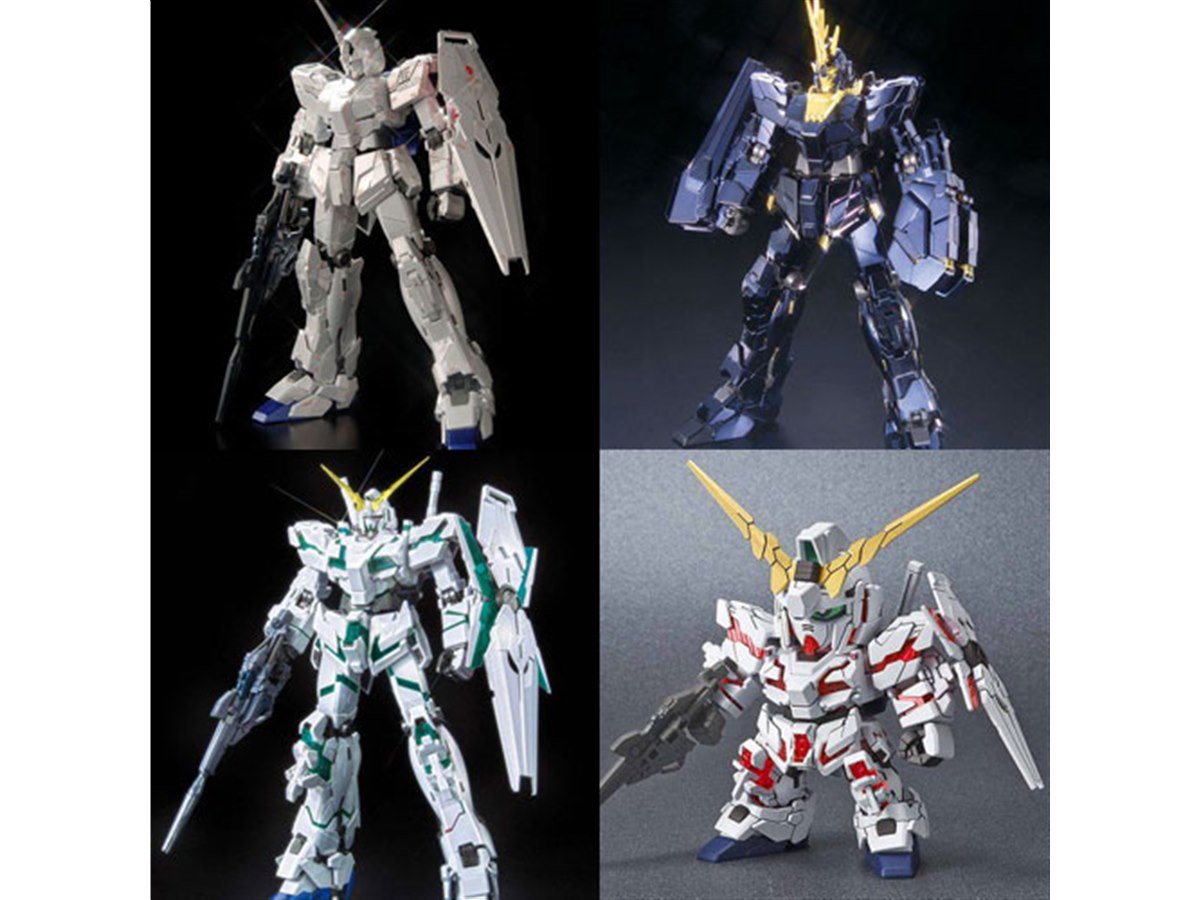 ガンプラ「ユニコーンガンダム Ver.Ka チタニウムフィニッシュ」など