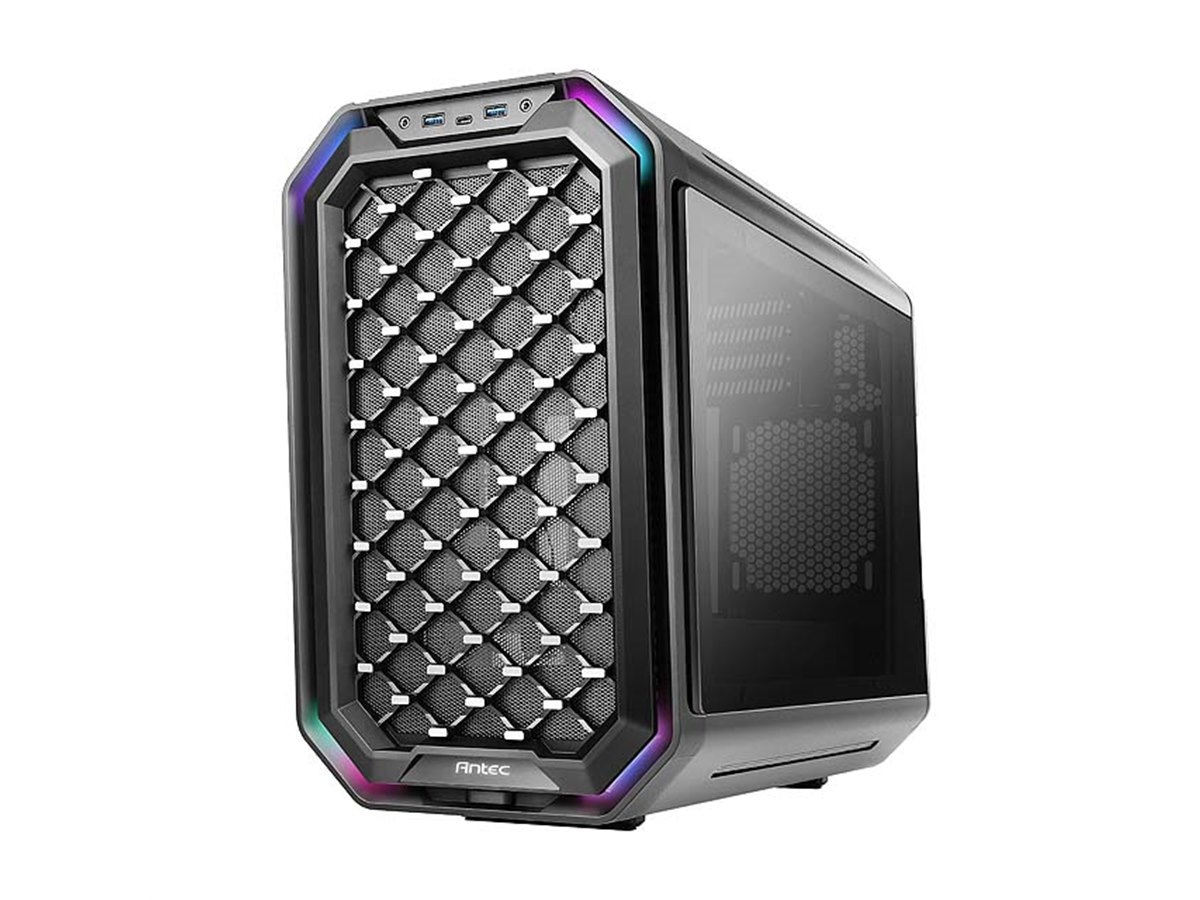Antec、2種類のフロントパネルを用意した倒立式キューブPCケース「Dark