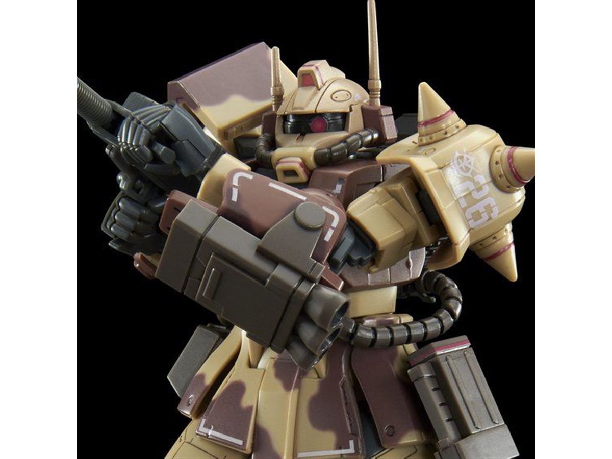 バンダイ、ガンプラ「HG ザク・デザートタイプ」ダブルアンテナ仕様が