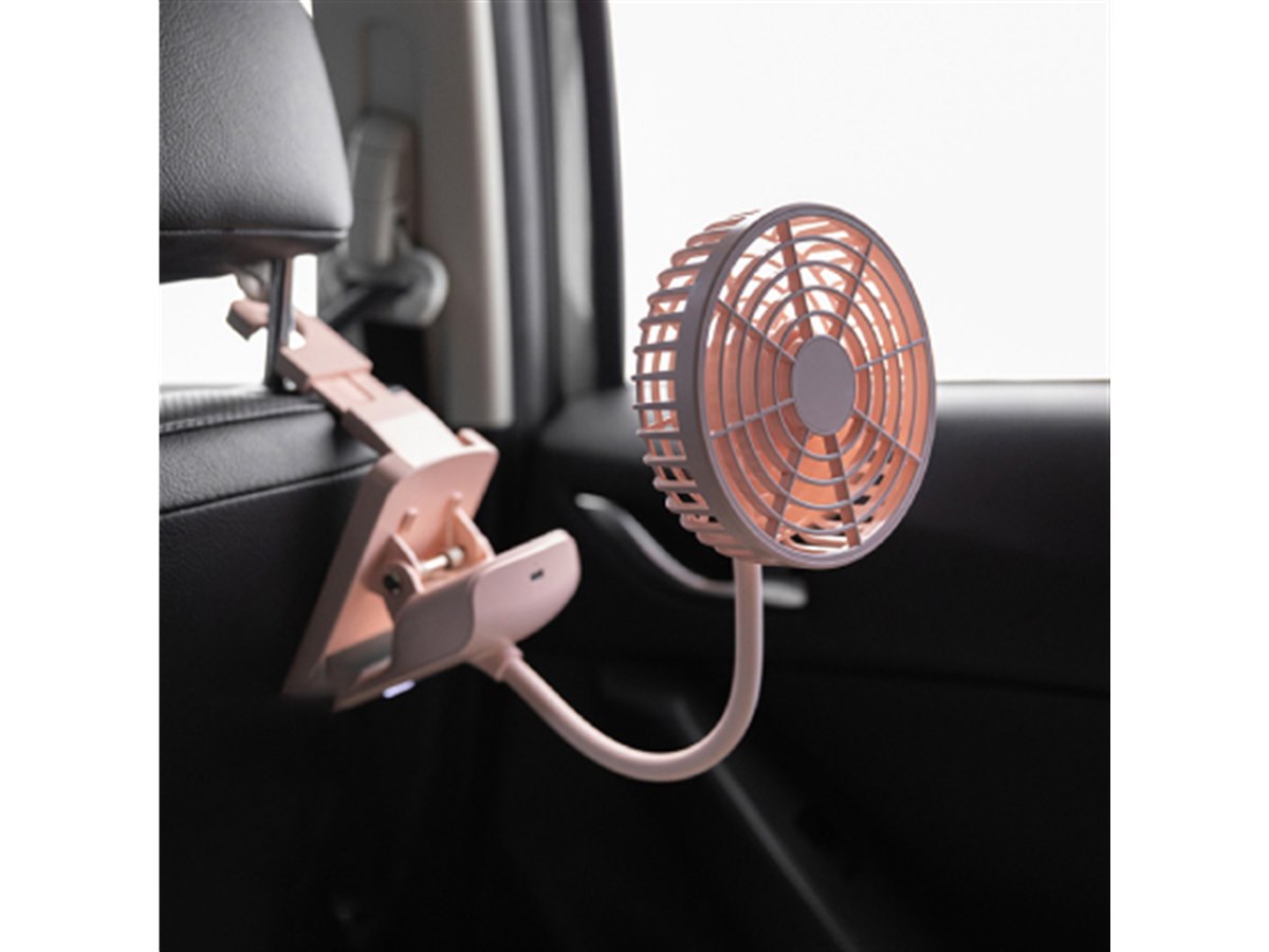 Snap-on LED卓上扇風機 LED Clock, Two-Speed Fan (Red) | KAFANPBO