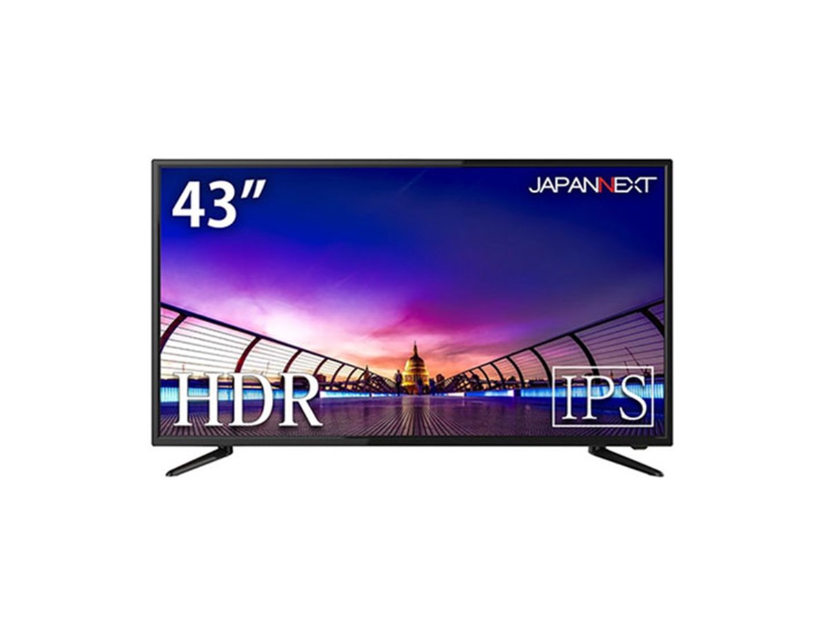 JAPANNEXT JN-IPS4302UHDR　43インチ 液晶モニター 43インチ 大型液晶ディスプレイ 4K HDR PCモニター JN