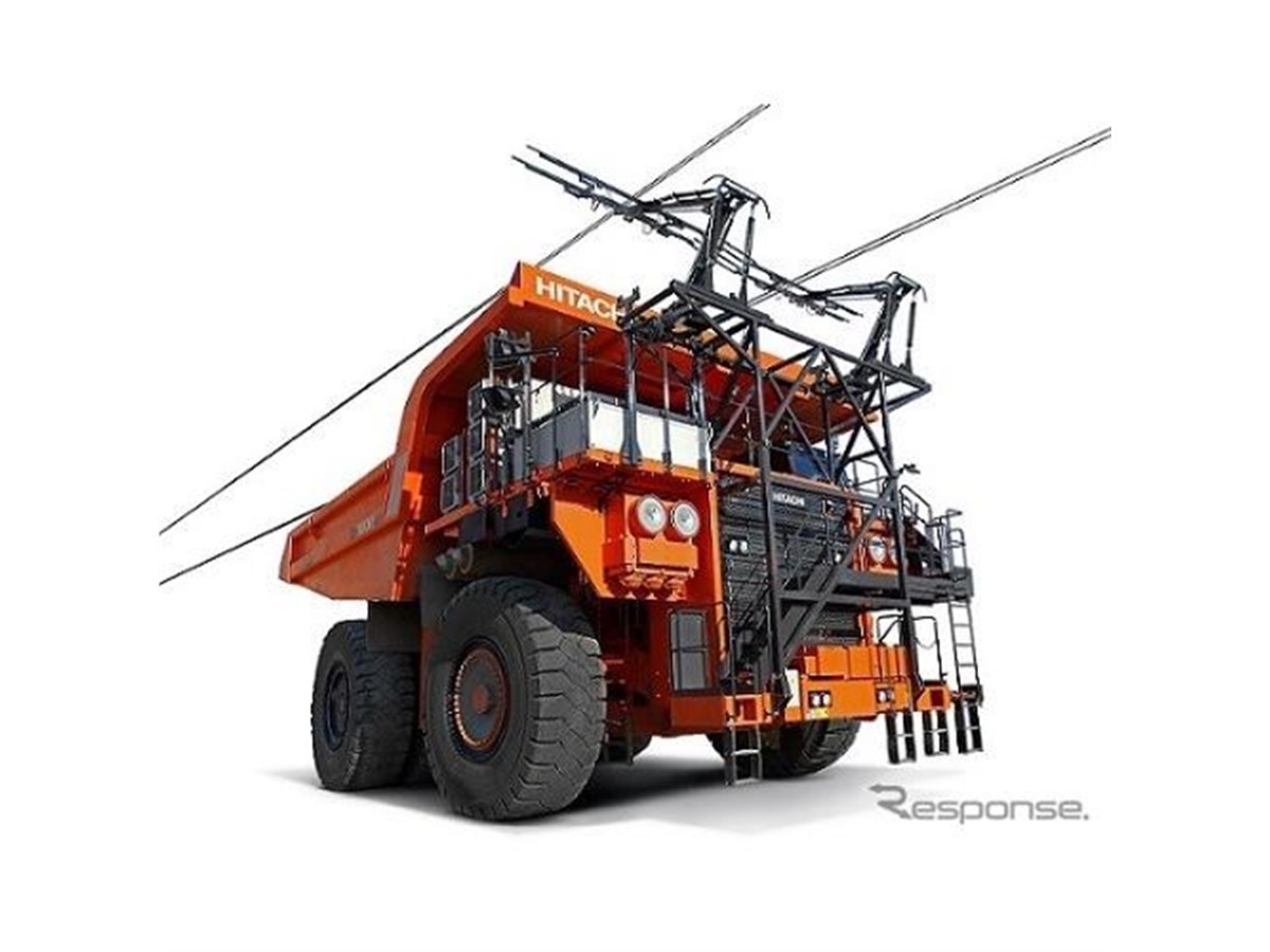 トロリー充電式のフル電動ダンプトラック、日立建機とABBが共同開発へ