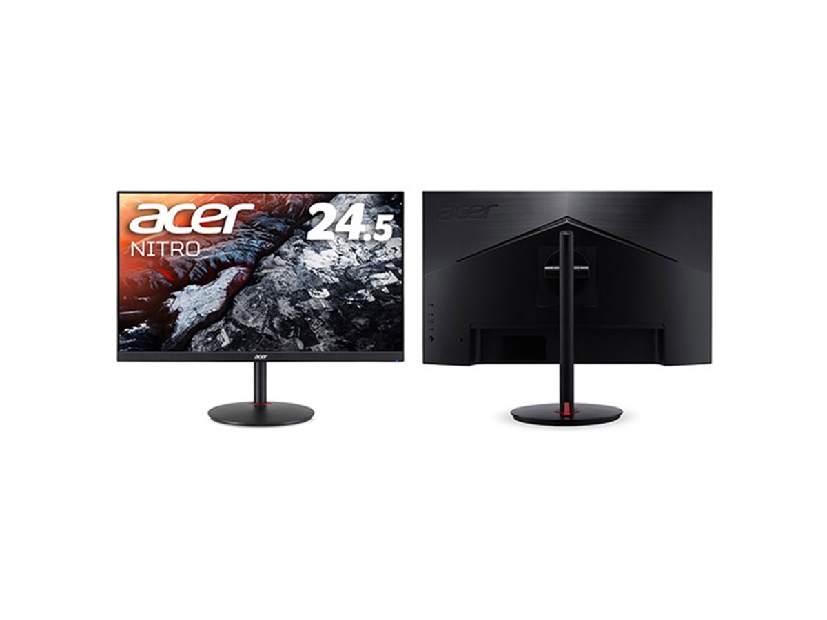 エイサー、オーバークロック時390Hz駆動の24.5型ゲーミング液晶